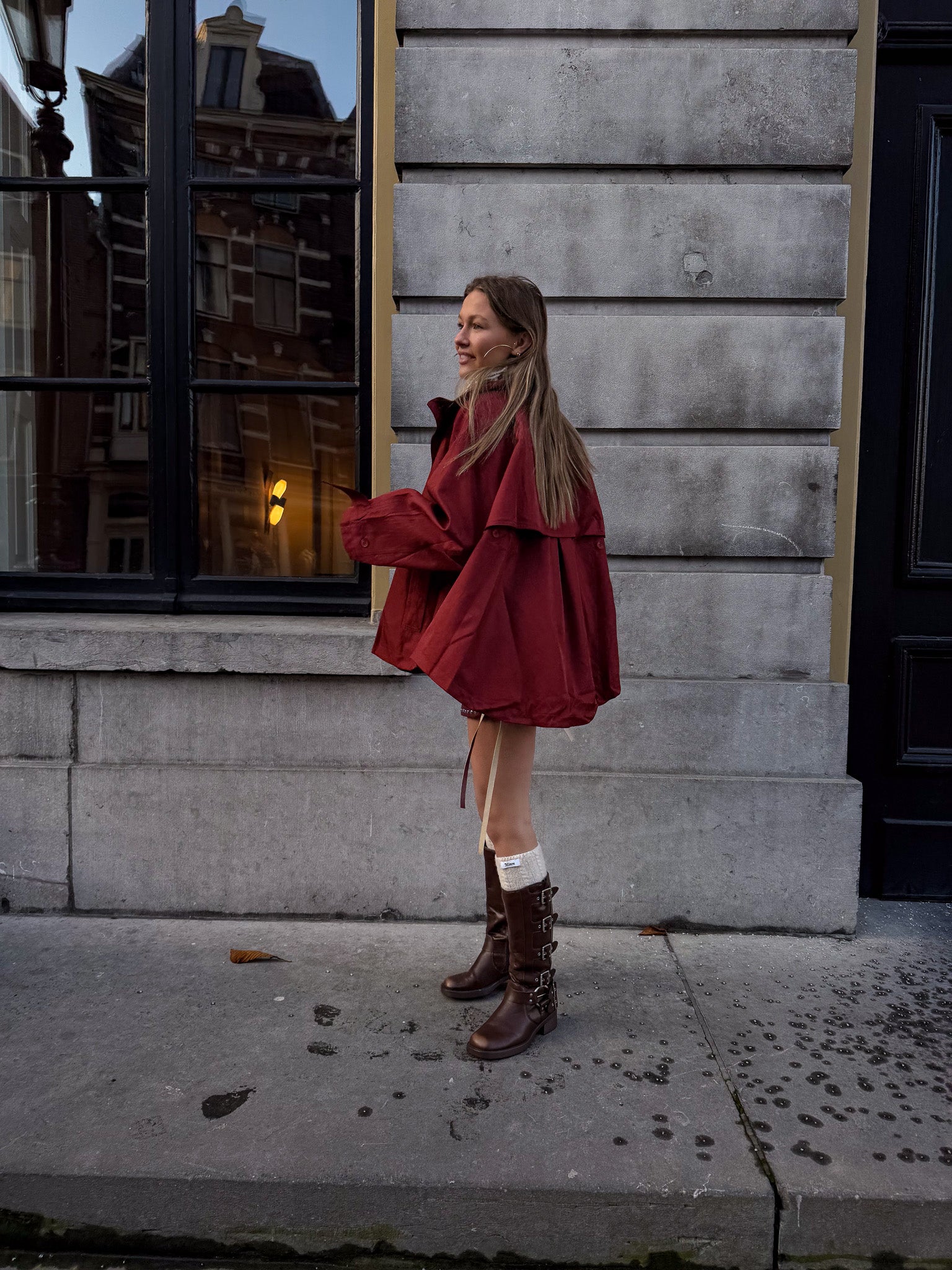 Alain Trenchcoat Red