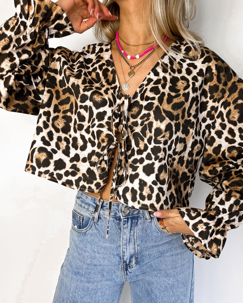 Amalfi Blouse Leopard
