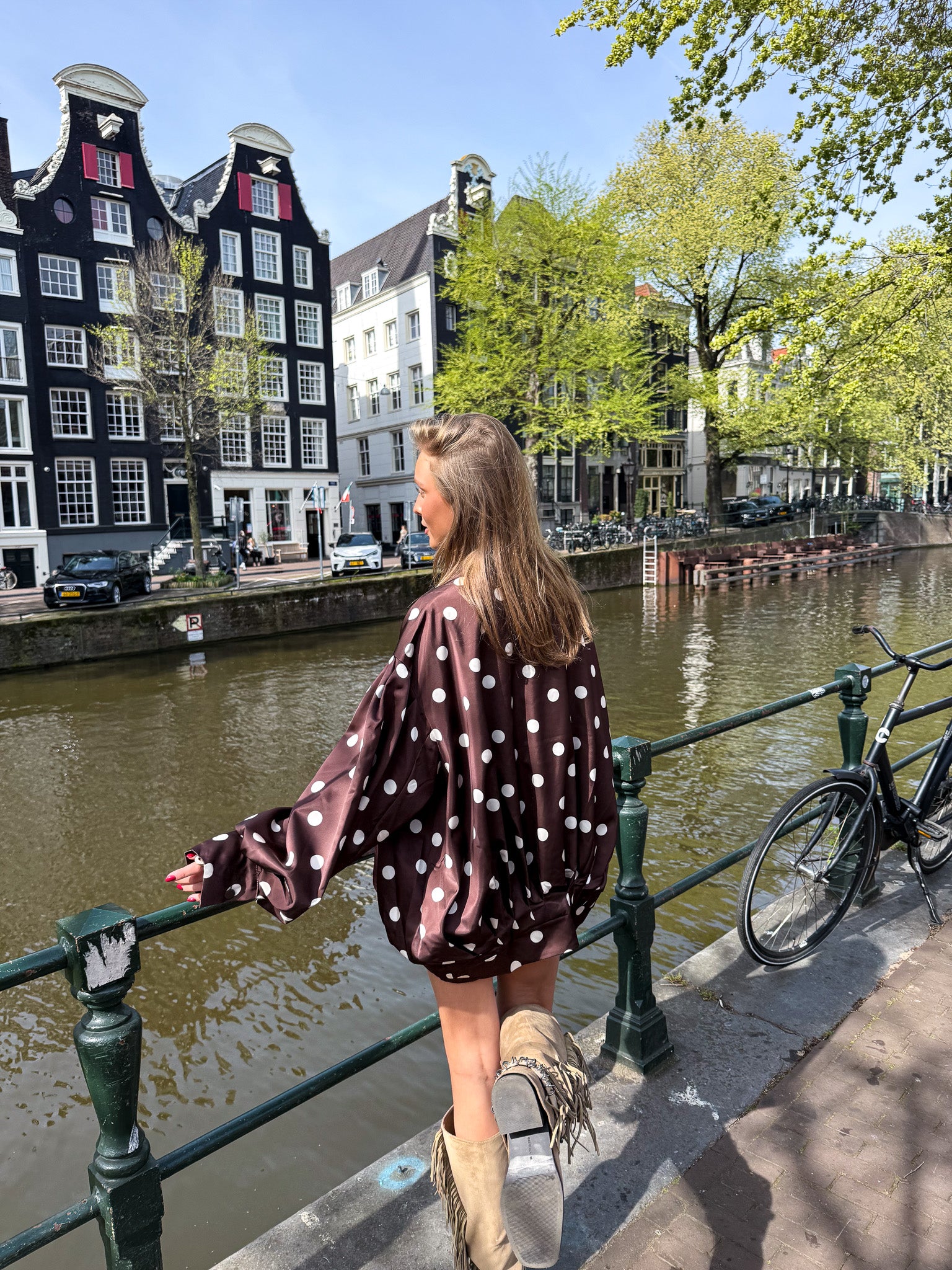 Arlo Jacket Brown Dots