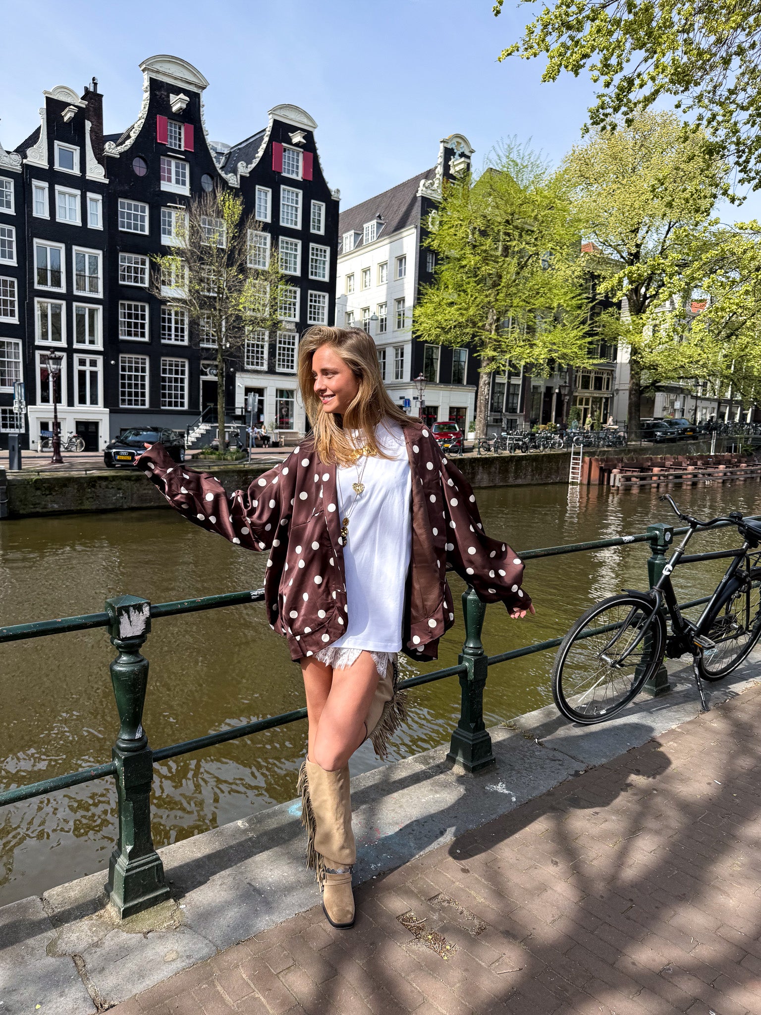 Arlo Jacket Brown Dots