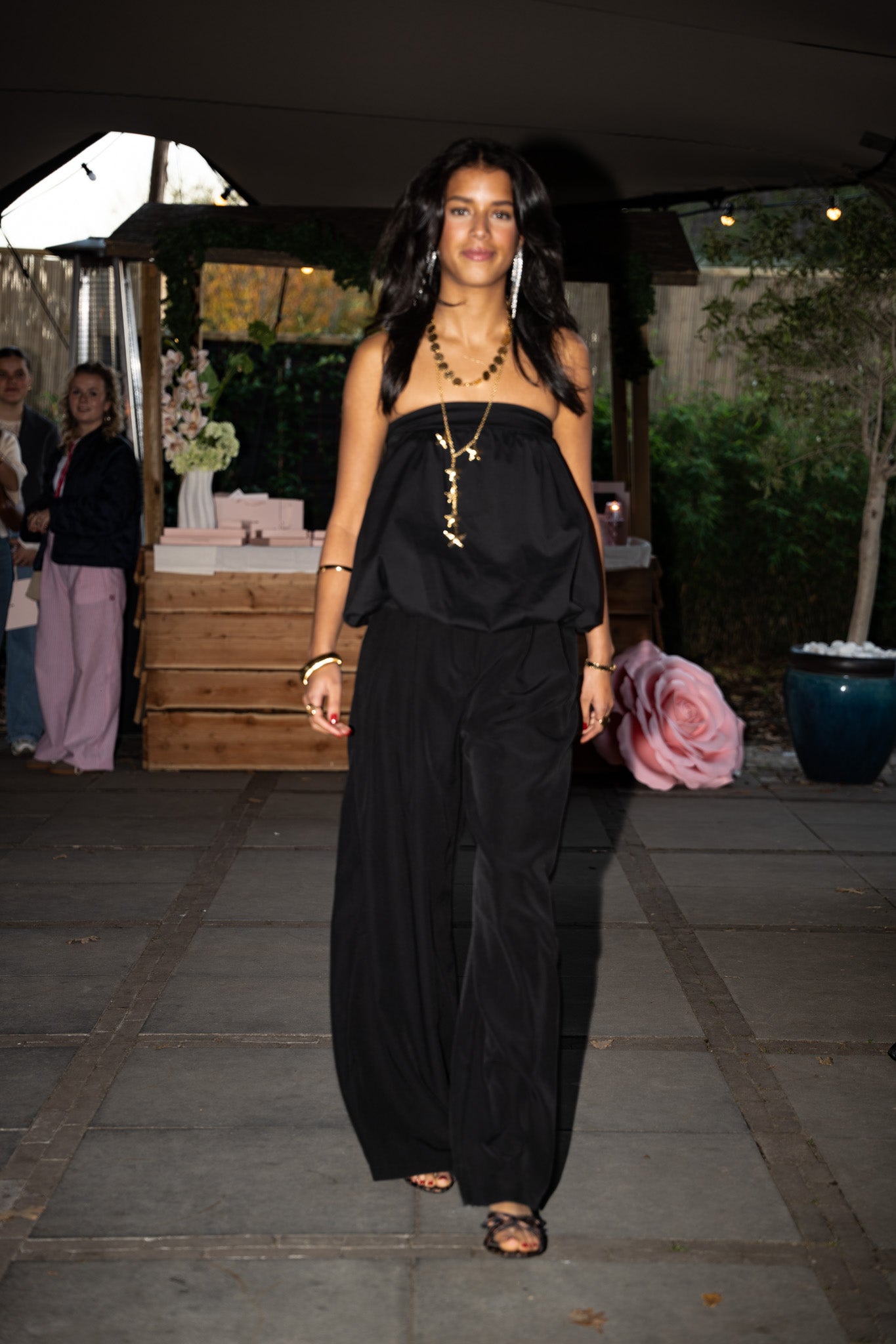 Ash Bandeau Top Black