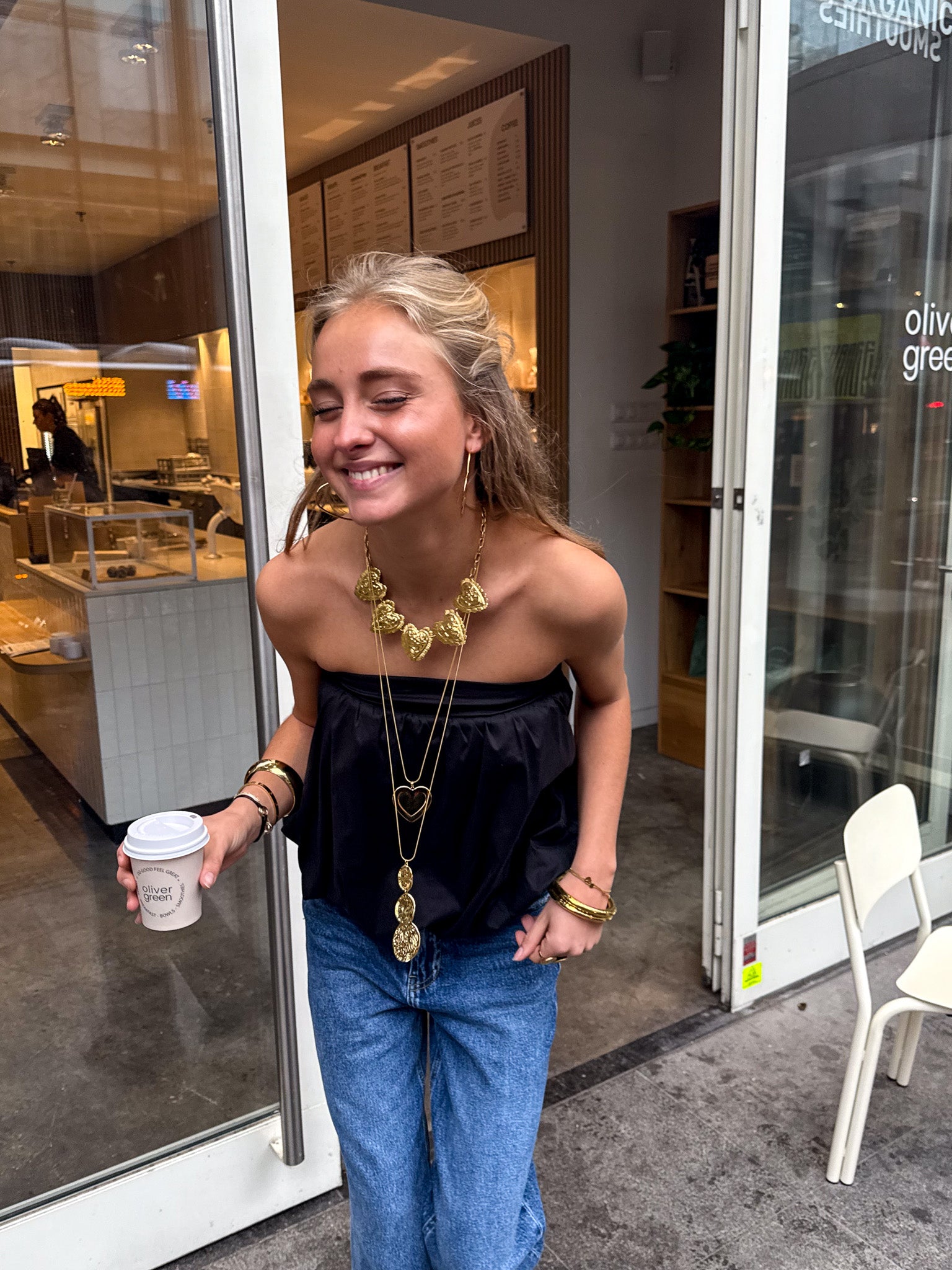 Ash Bandeau Top Black