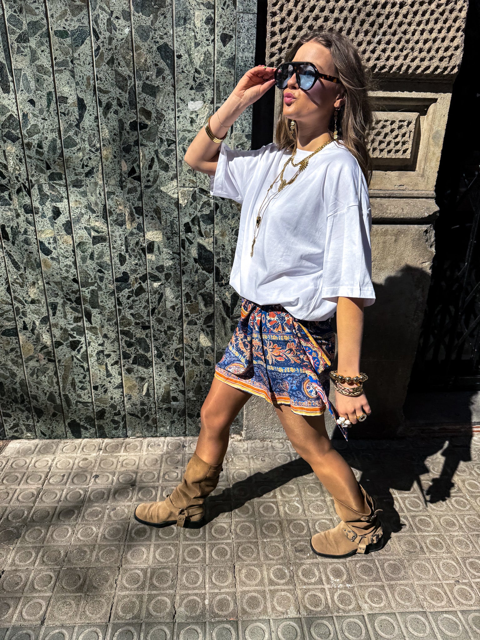 Lunettes de soleil Austin bleues