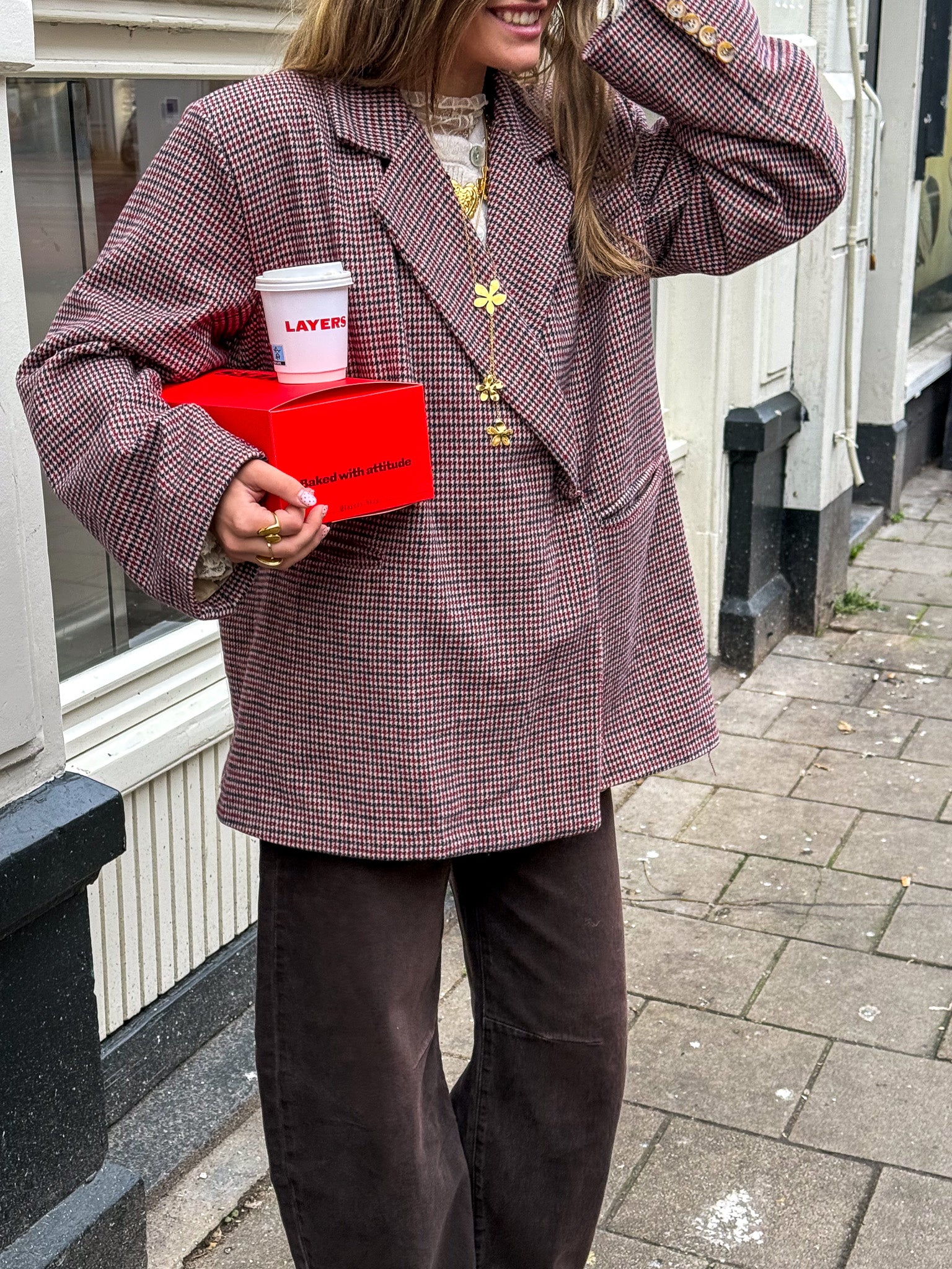 Ruth Checkered Blazer