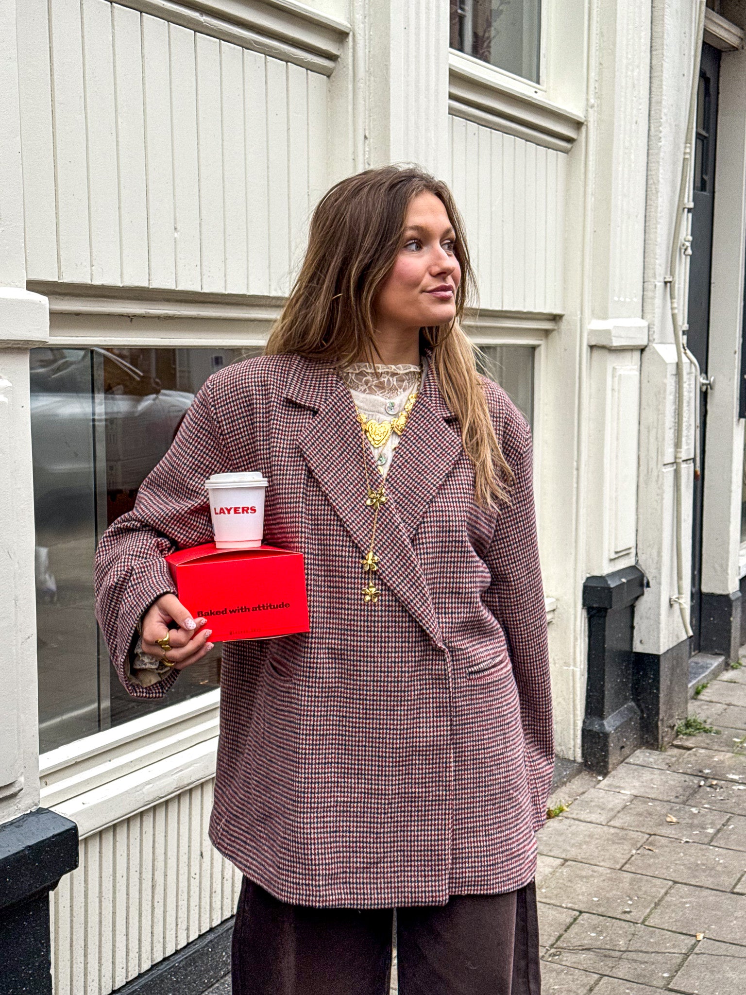 Ruth Checkered Blazer