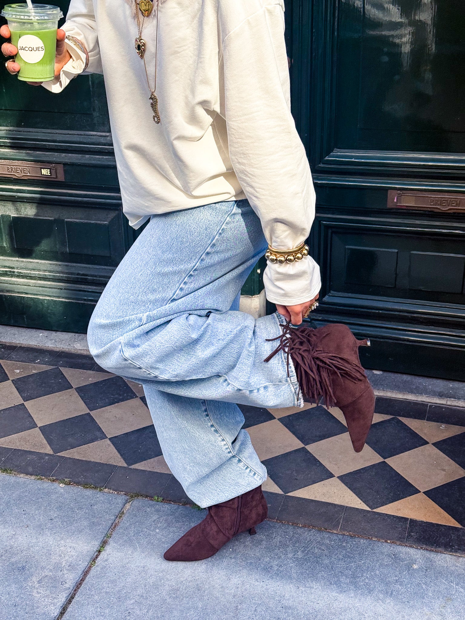 Slouchy Franje Laars Bruin