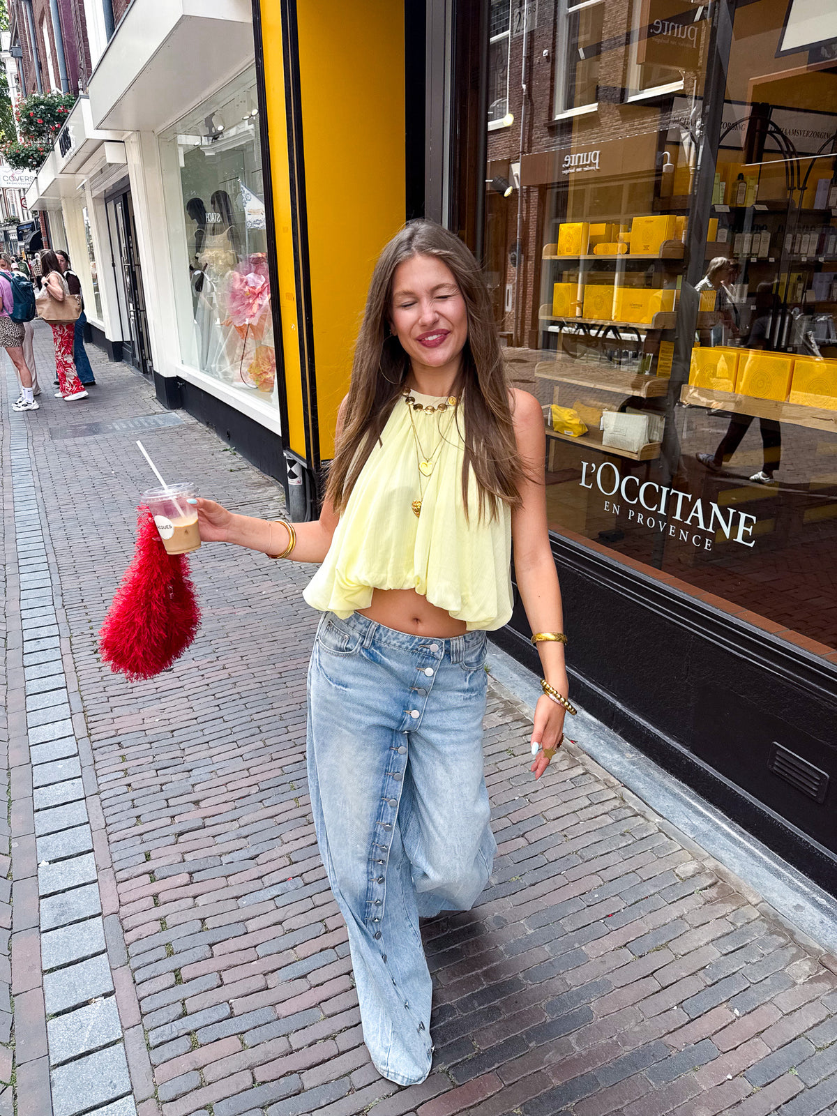 Beaudine Top Geel
