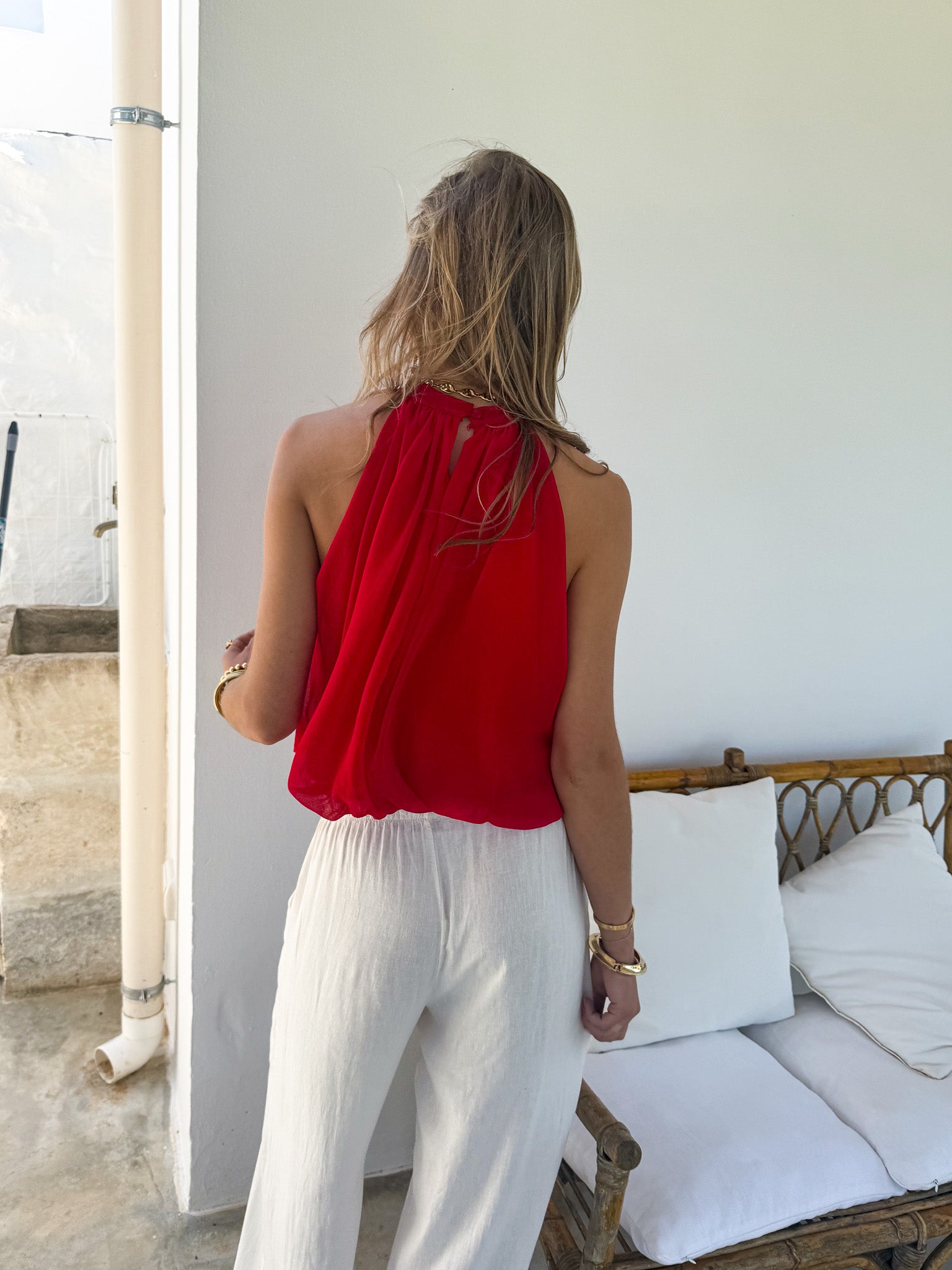 Beaudine Top Rood