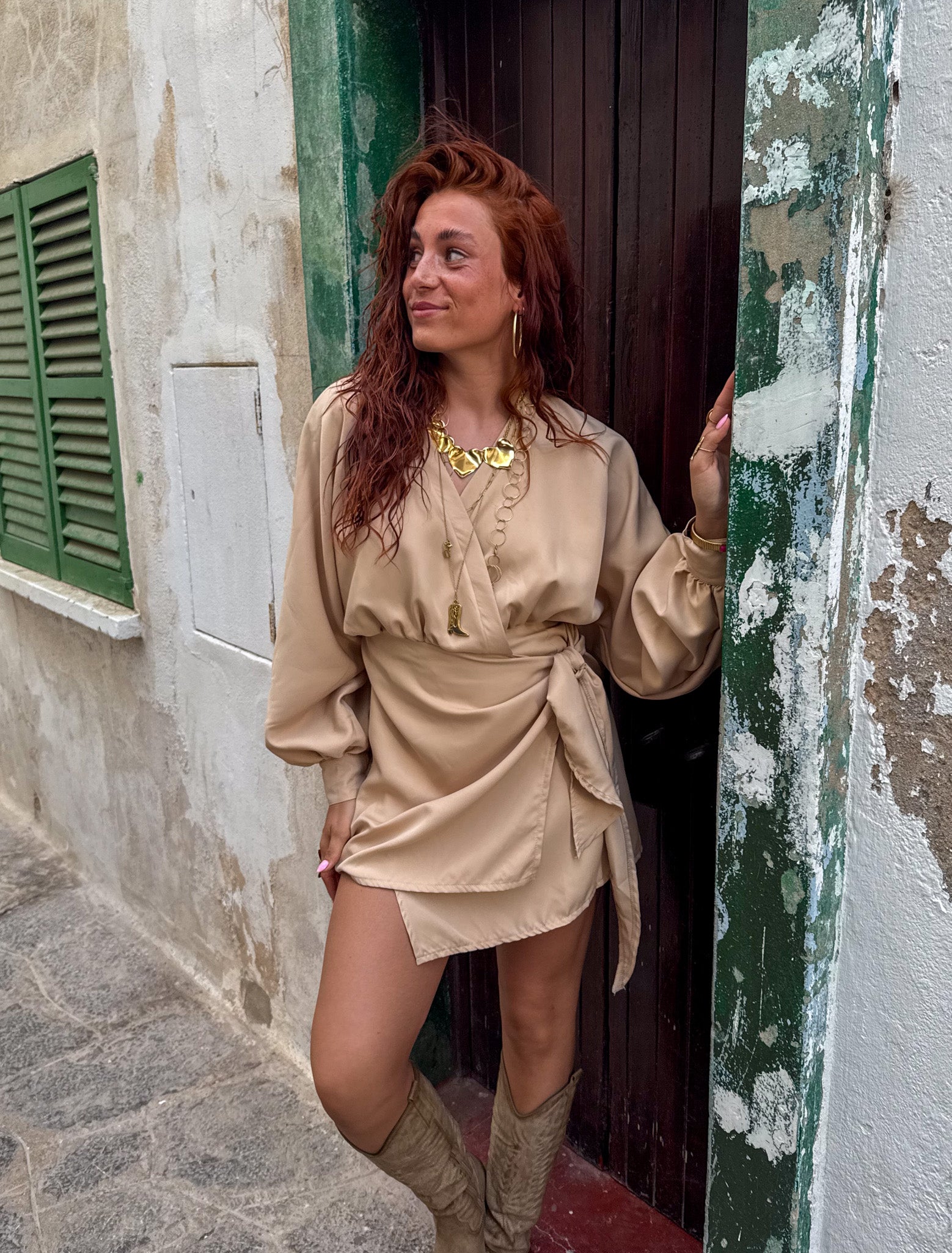 Beau Dress Beige