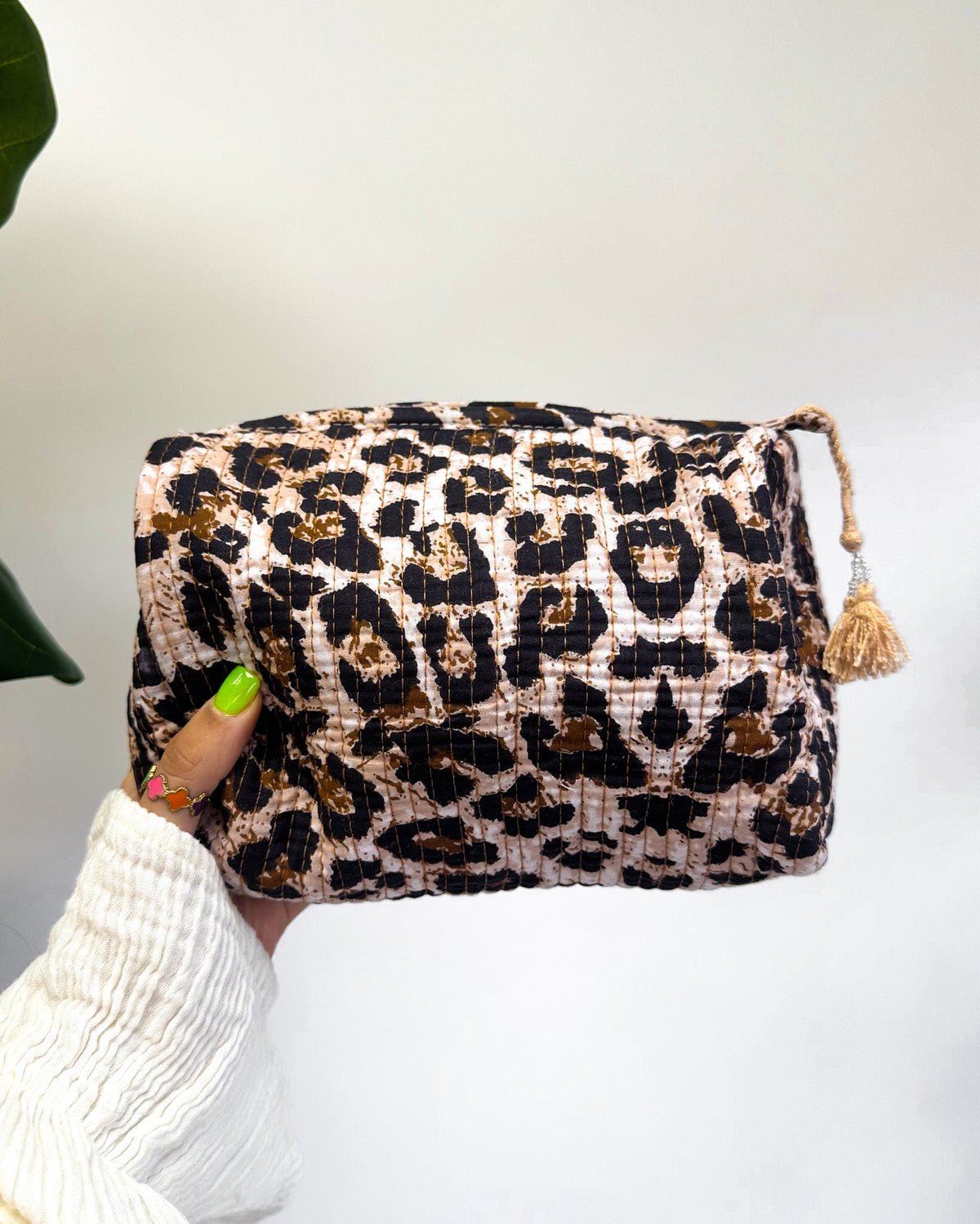 Beauty Bag Leopard - Medium | Brown