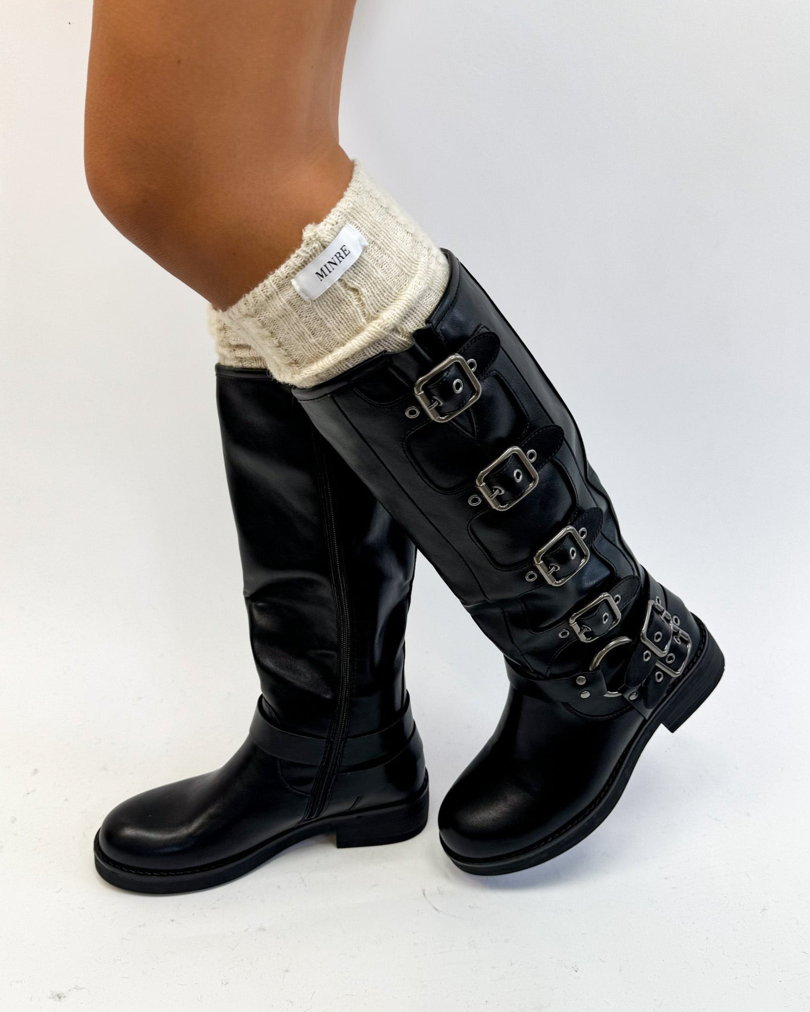 Biker Boots Ps Poelman Boots PS Poelman Bikerboots Voor Dames Zwart