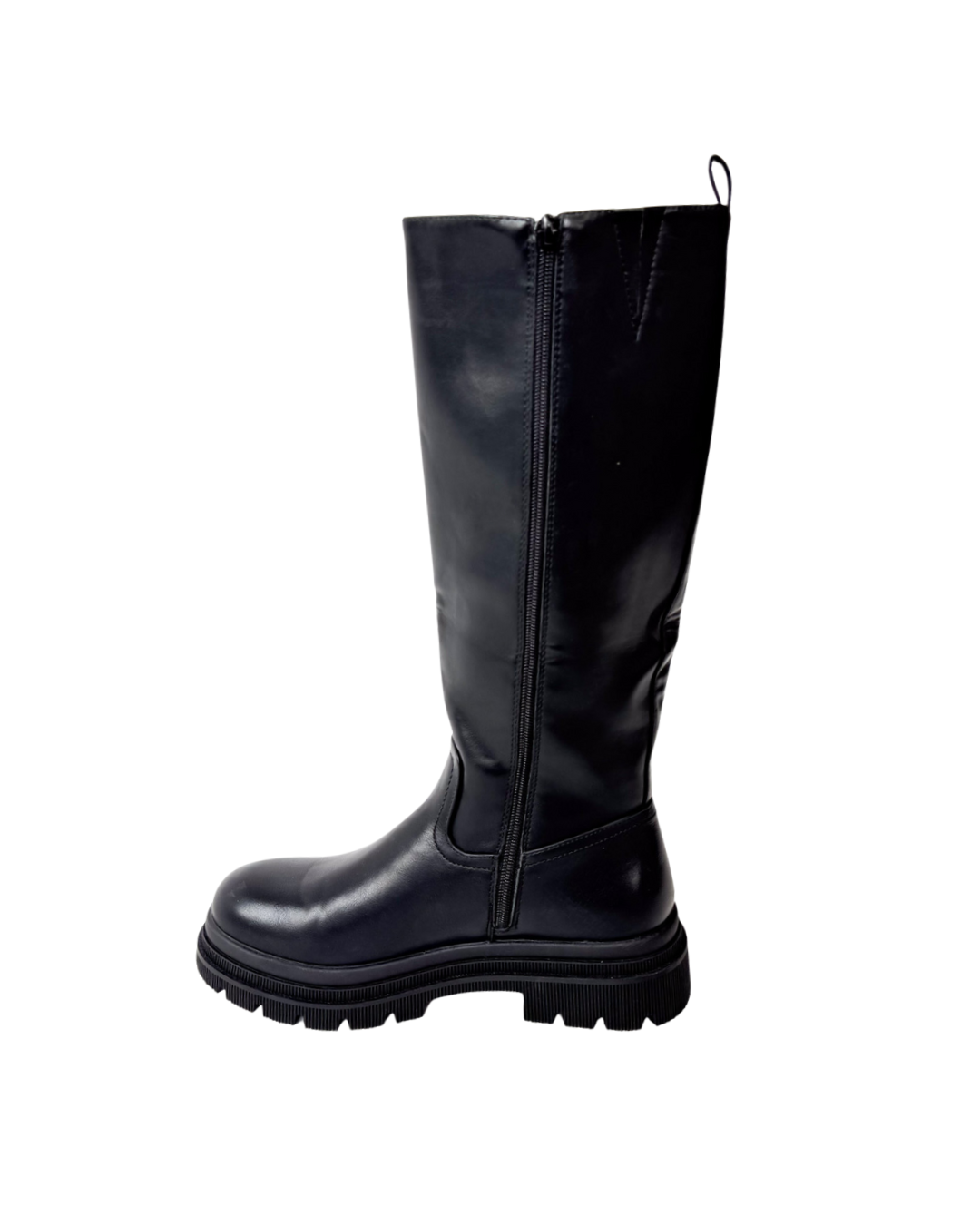 High Under Knee Boots Black