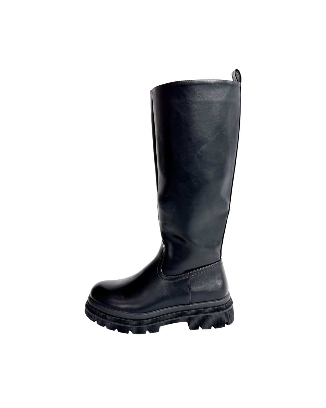High Under Knee Boots Black