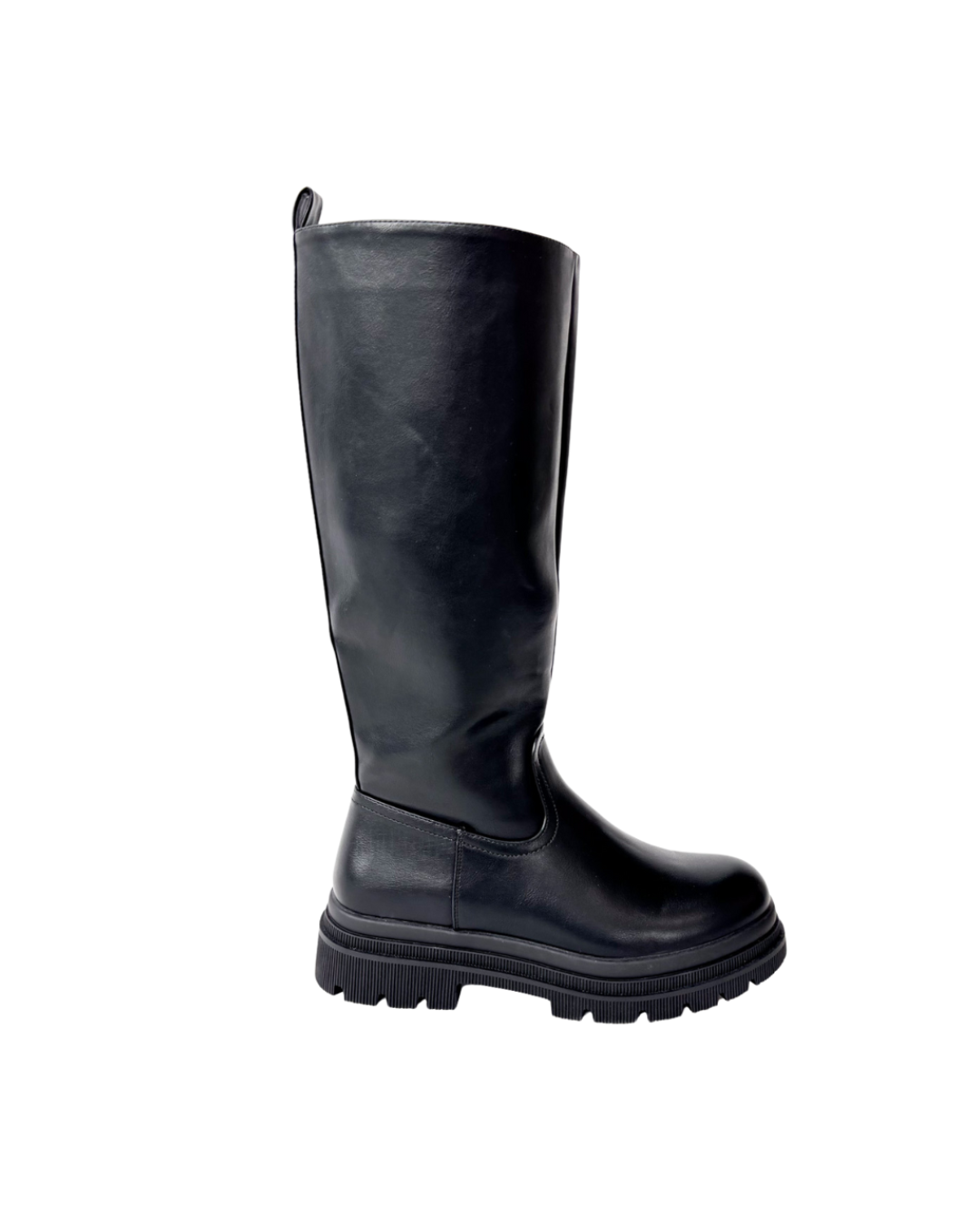 High Under Knee Boots Black