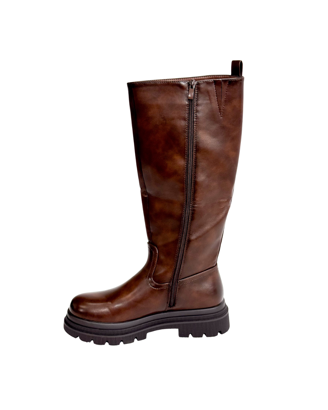 High Under Knee Boots Brown
