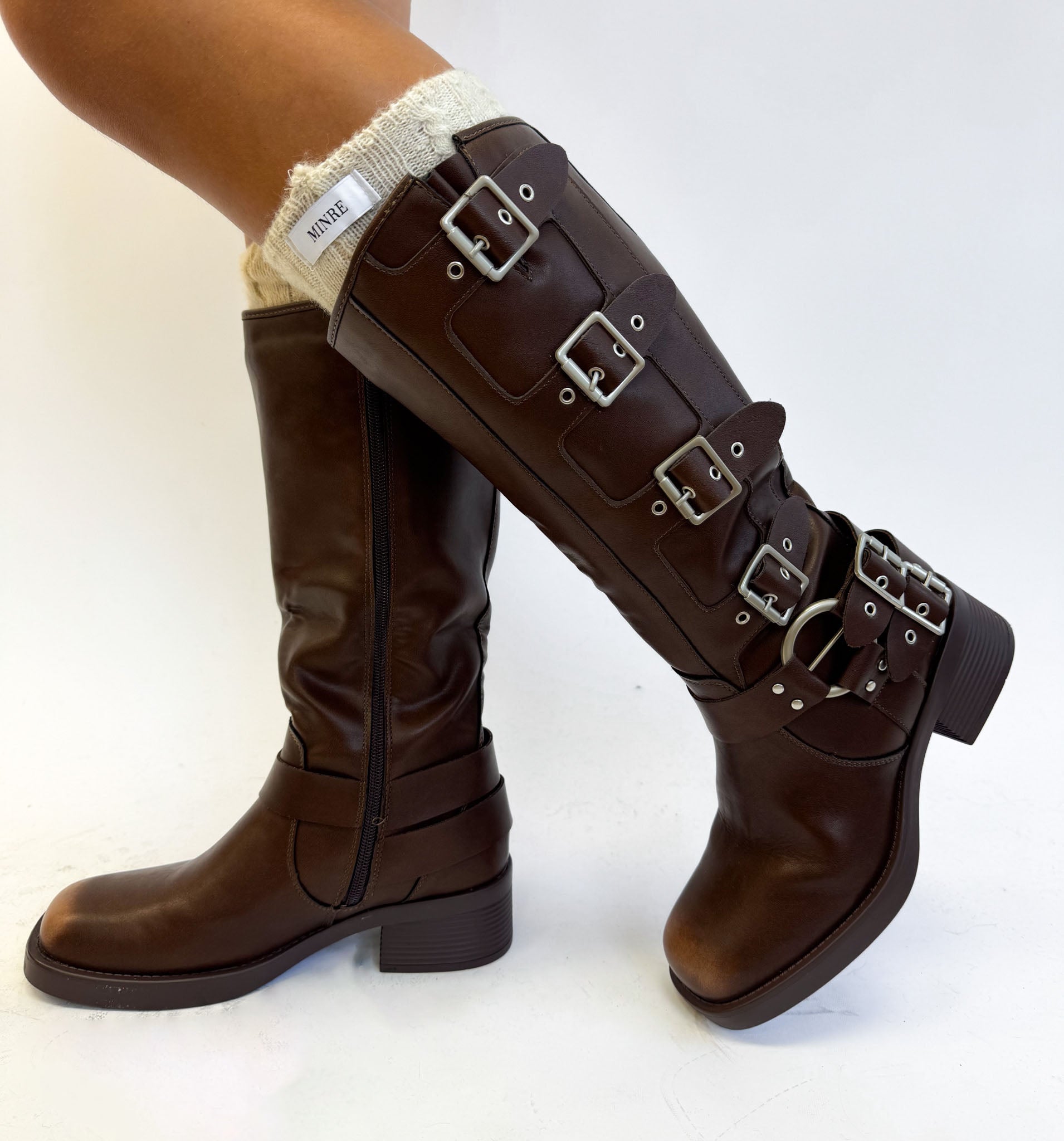 Biker Boots Brown