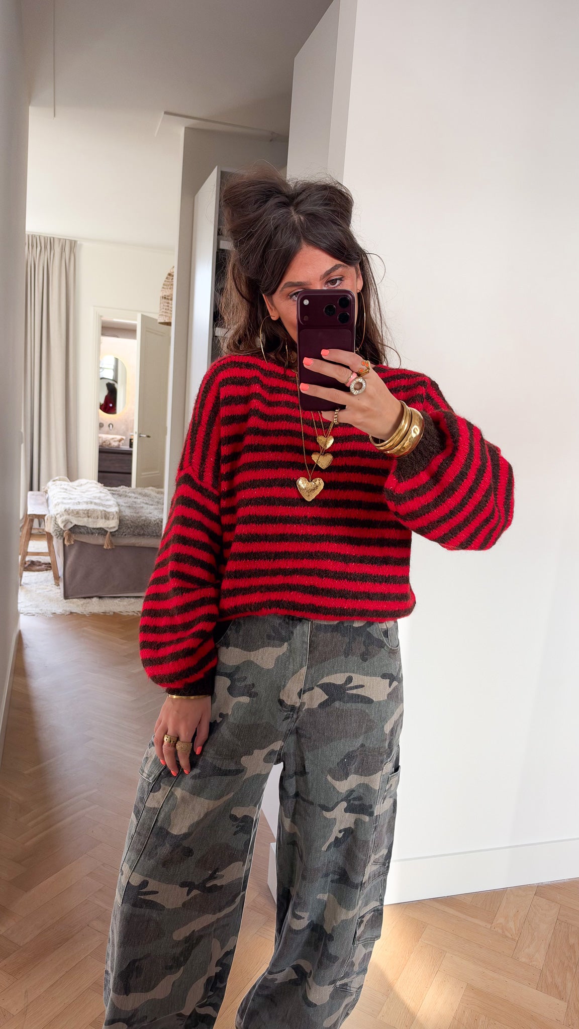 Cane Gestreept Vest | Red