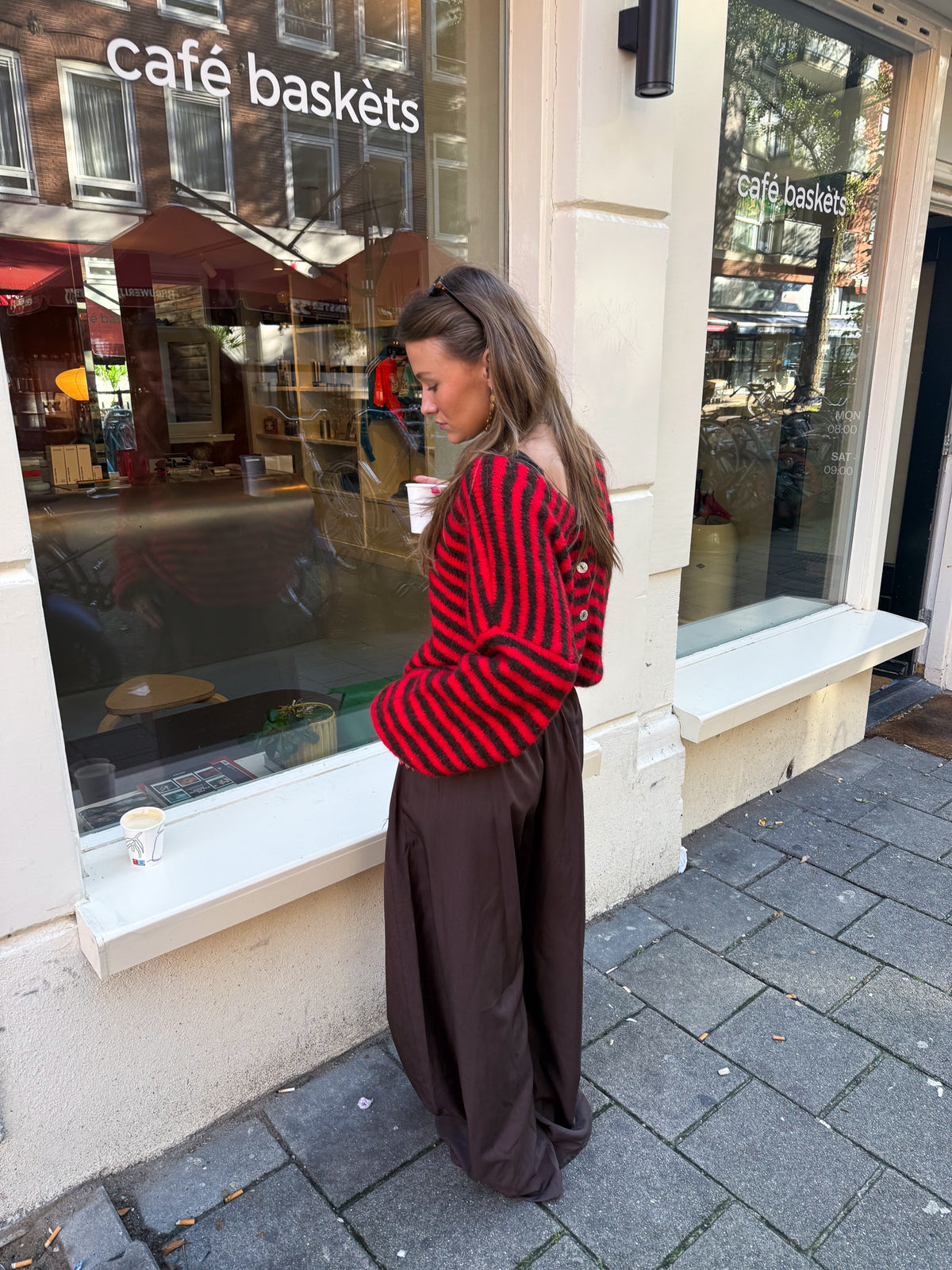 Cane Gestreept Vest | Red