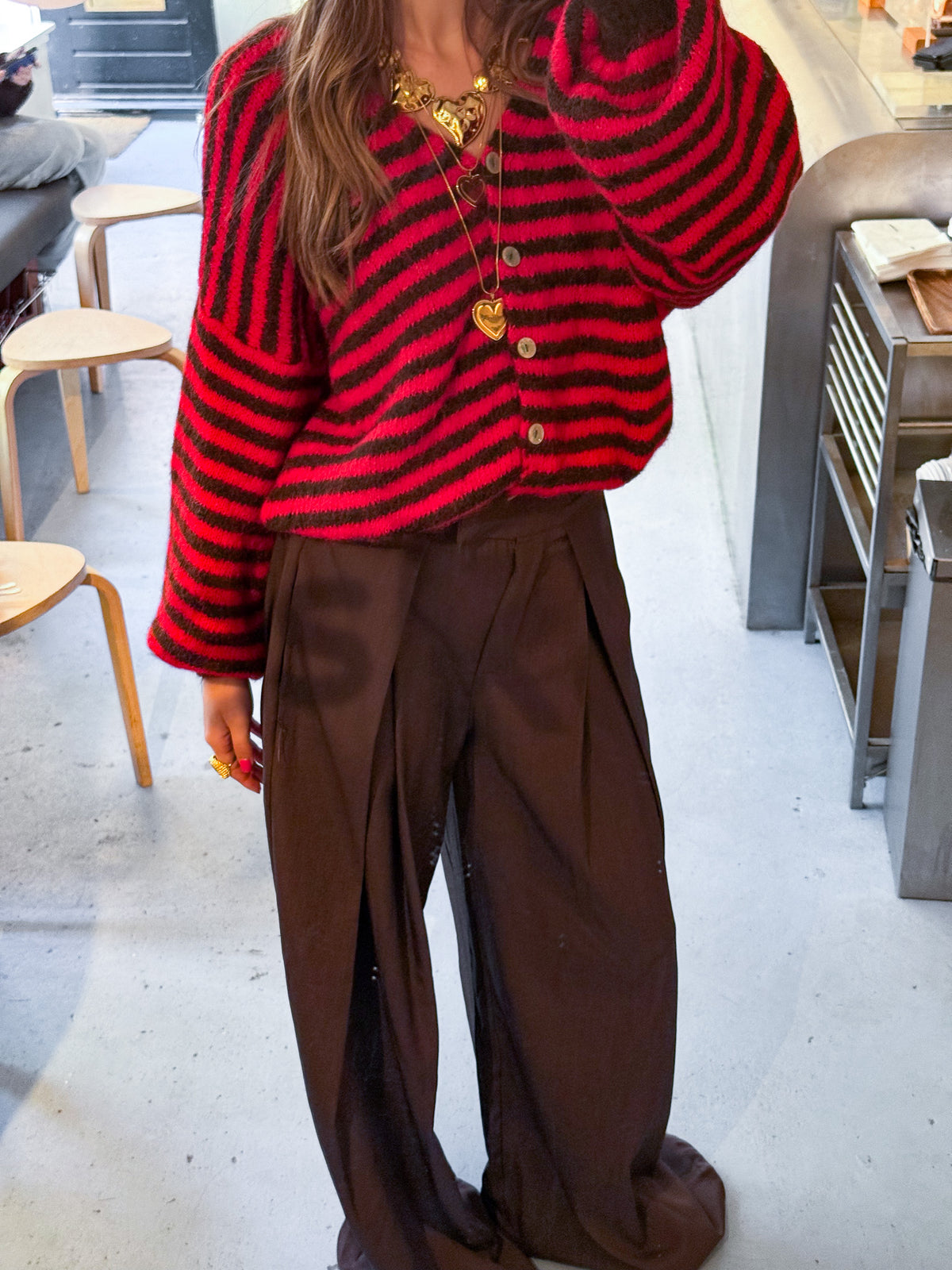 Cane Gestreept Vest | Red
