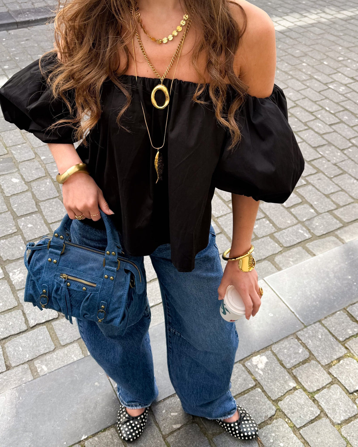 Catwalk Off Shoulder Top | Off Black