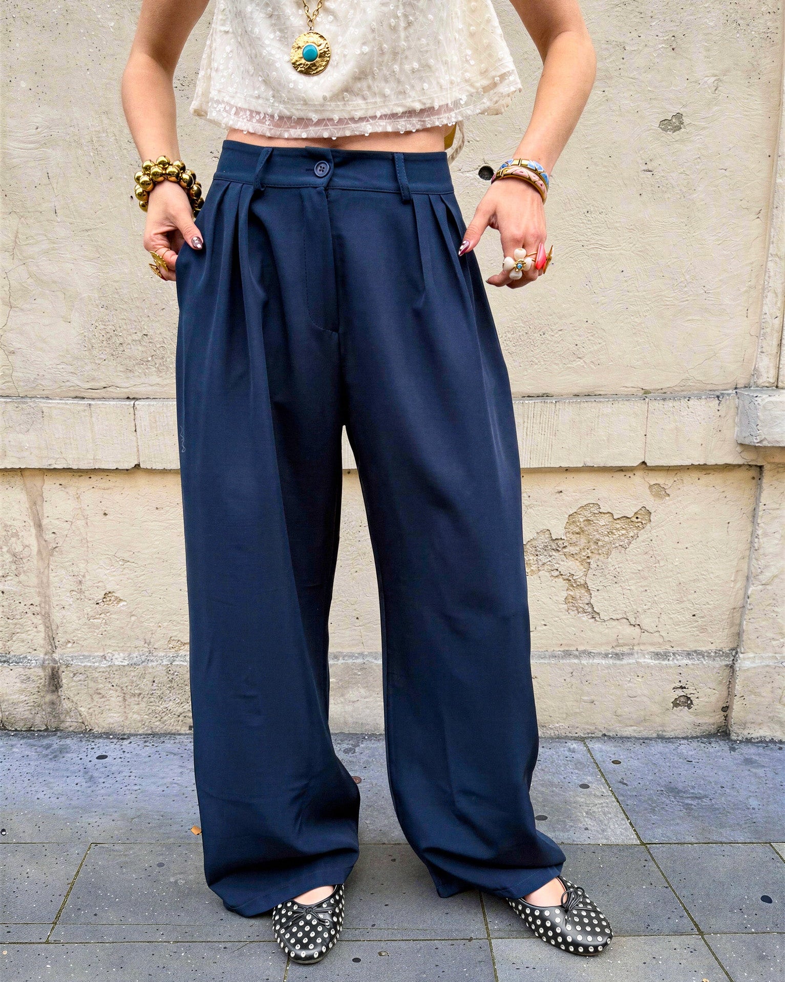 Celine Pantalon Navy