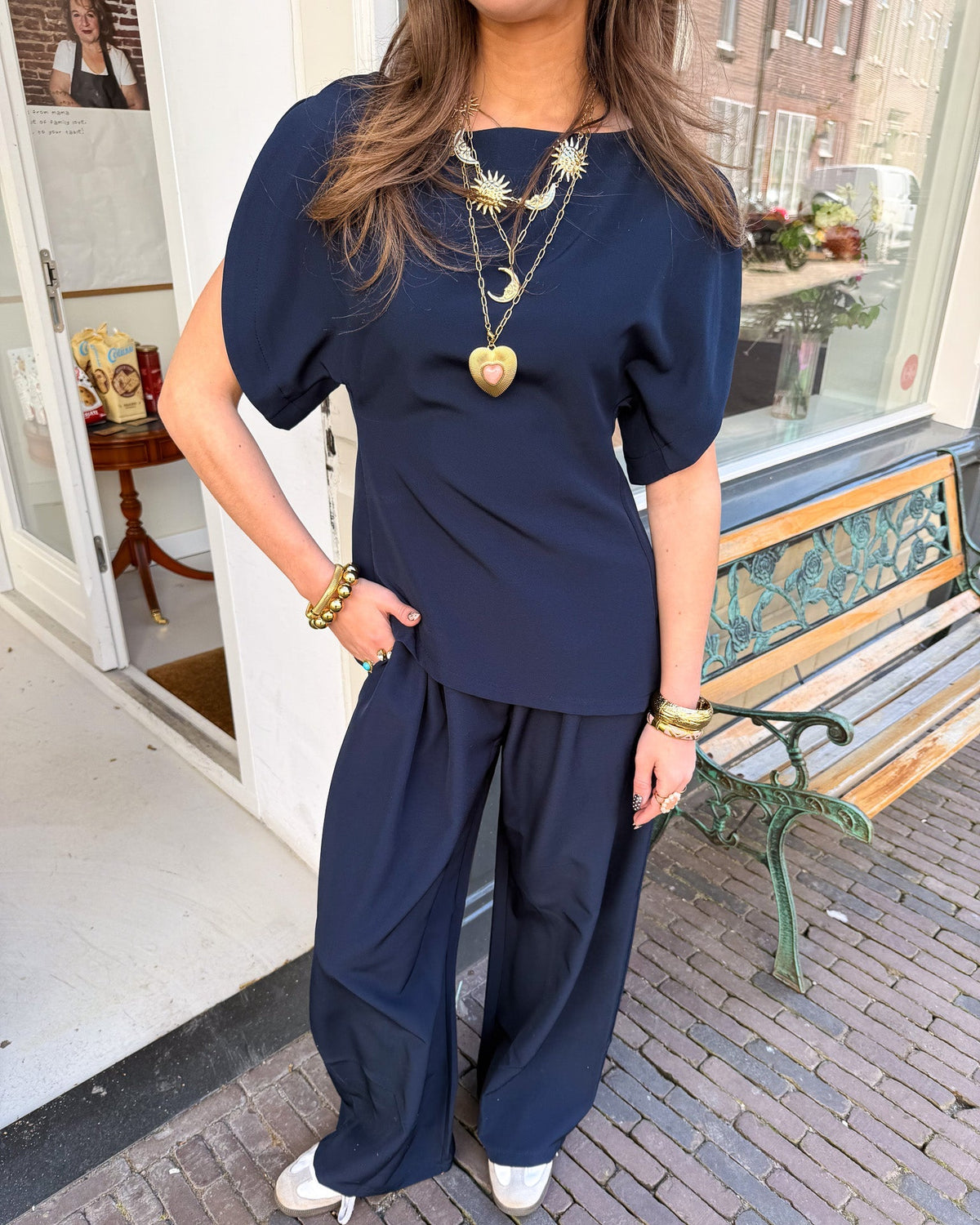 Celine Top | Navy