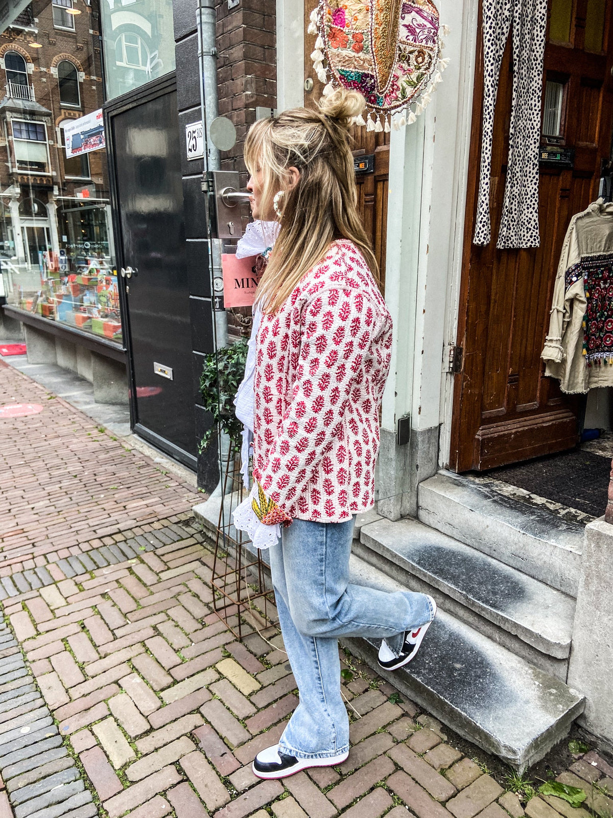 Salih Jacket Bloom | Ecru
