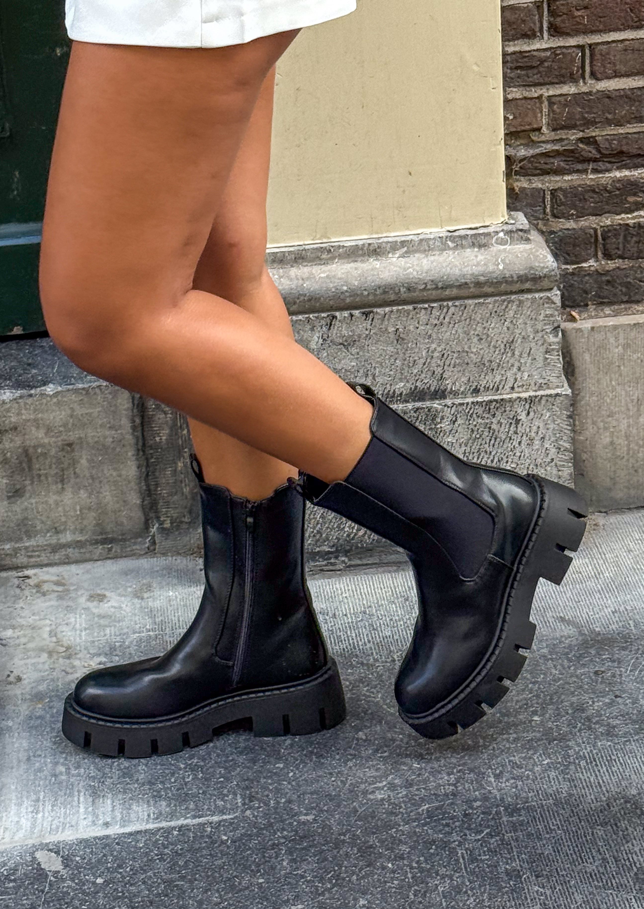 Chunky Ankle Boots Black