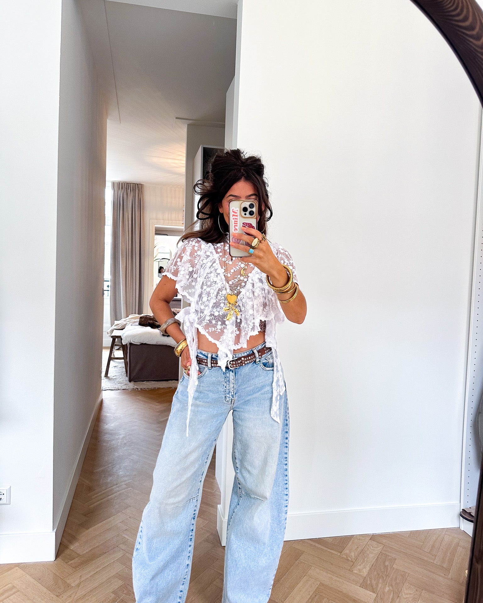 Claartje Lace Top Wit