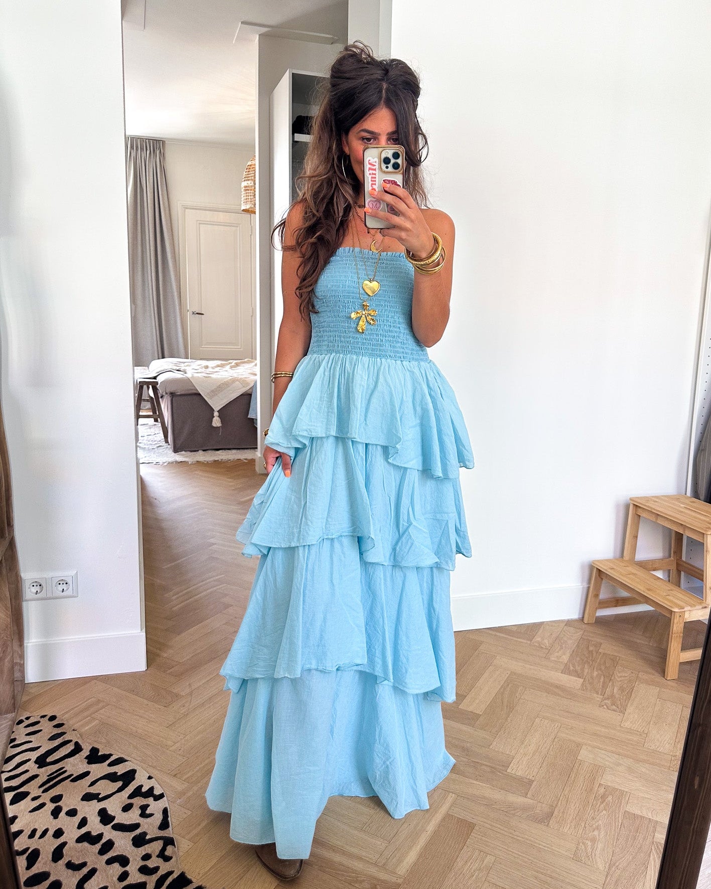 Dani Maxi Jurk Blauw