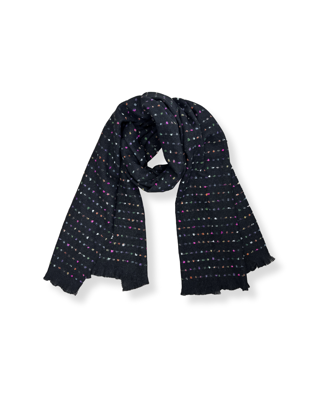 Disco Dots Scarf Black