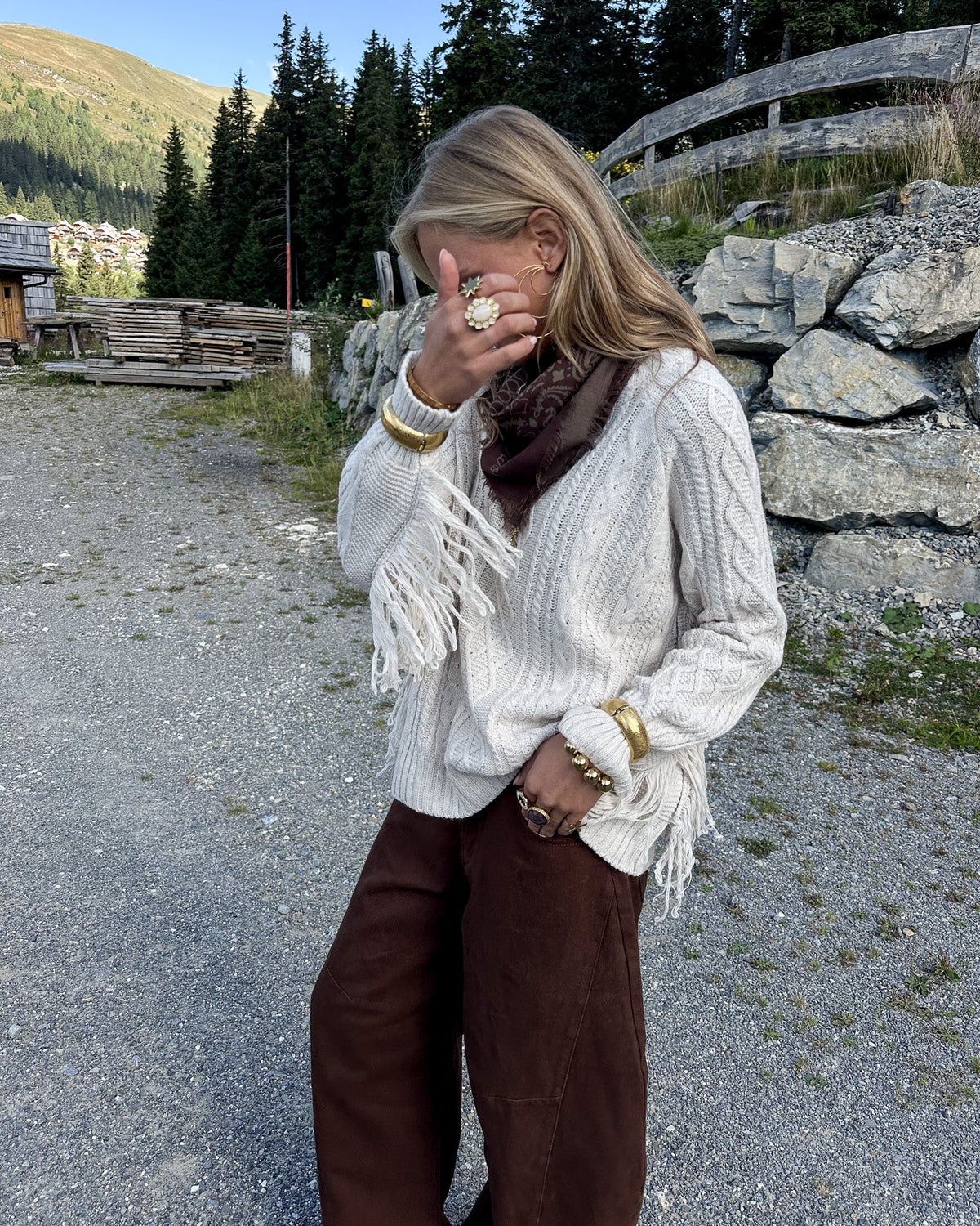 Do Fringe Knit Beige