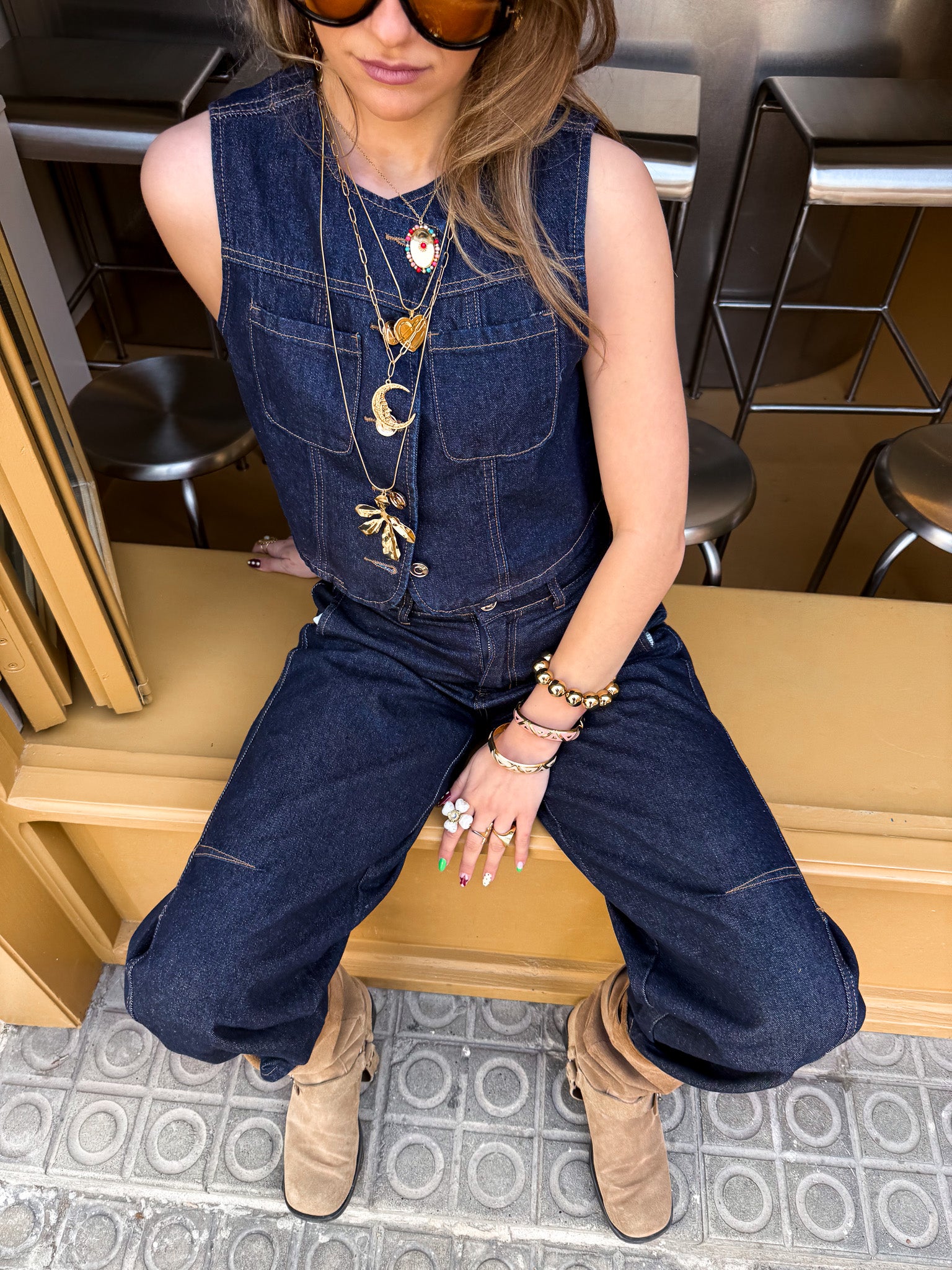 Dolly Barrel Jeans Midnight Blue