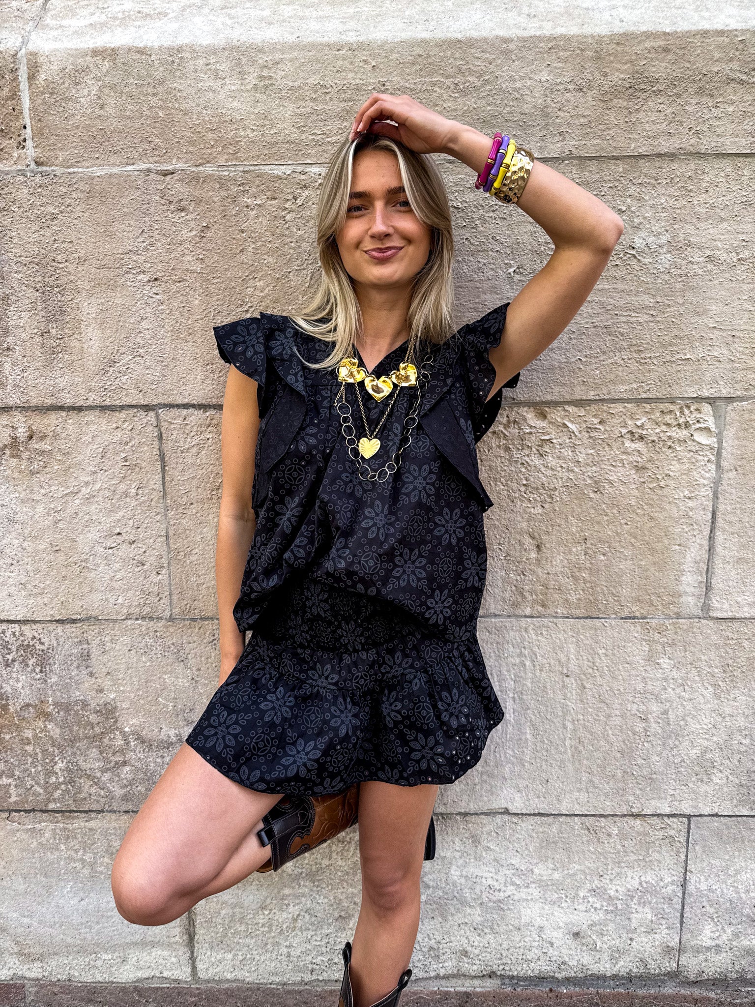 Donatella Top Black