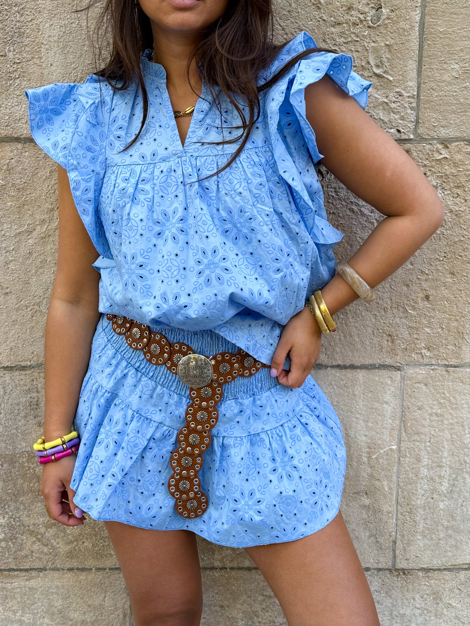 Donatella Top Blue
