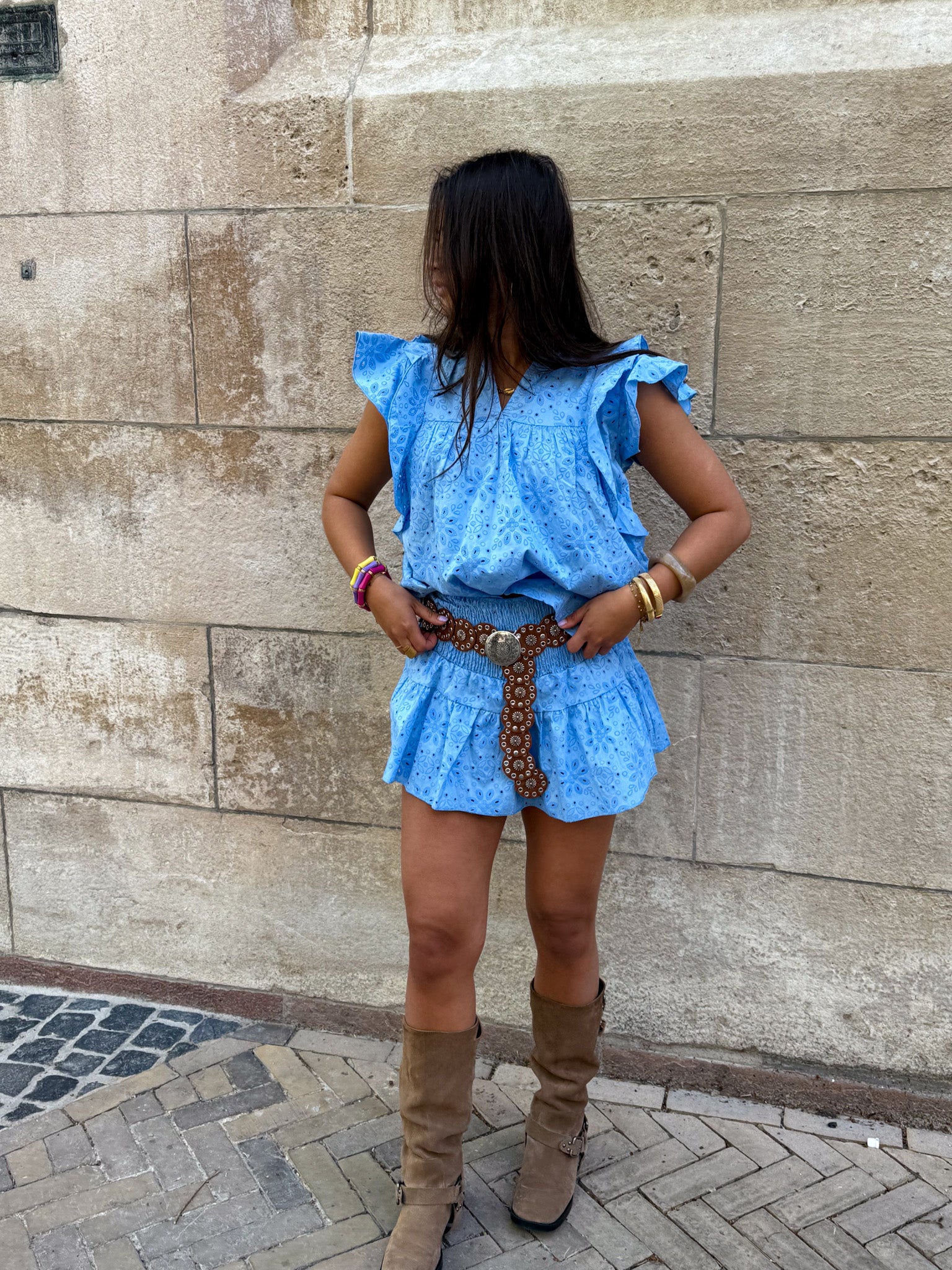 Donatella Top Blue