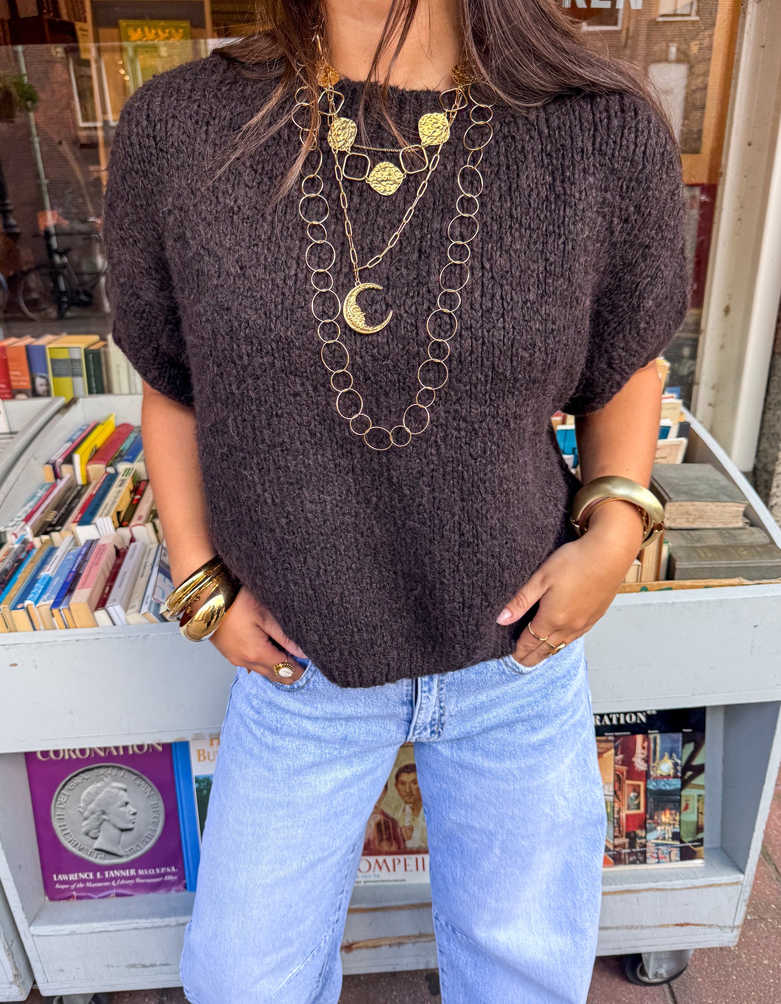 Donna Knit Chocolate Brown