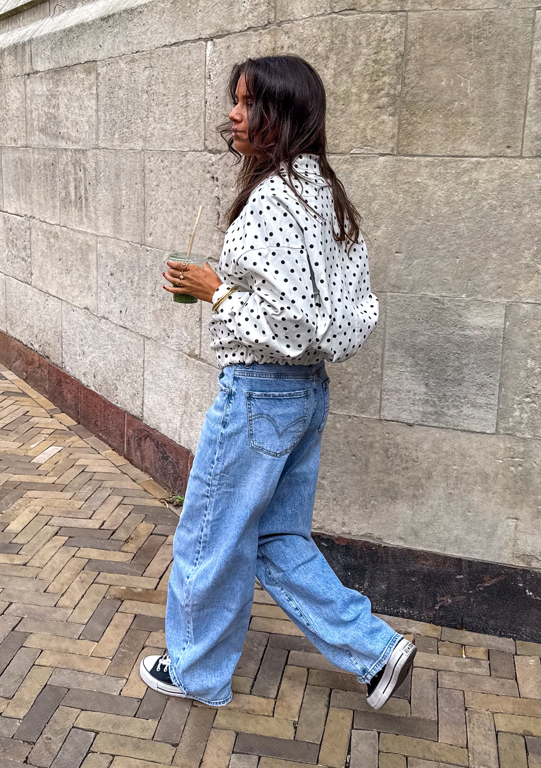 Downtown Dots Jacket White