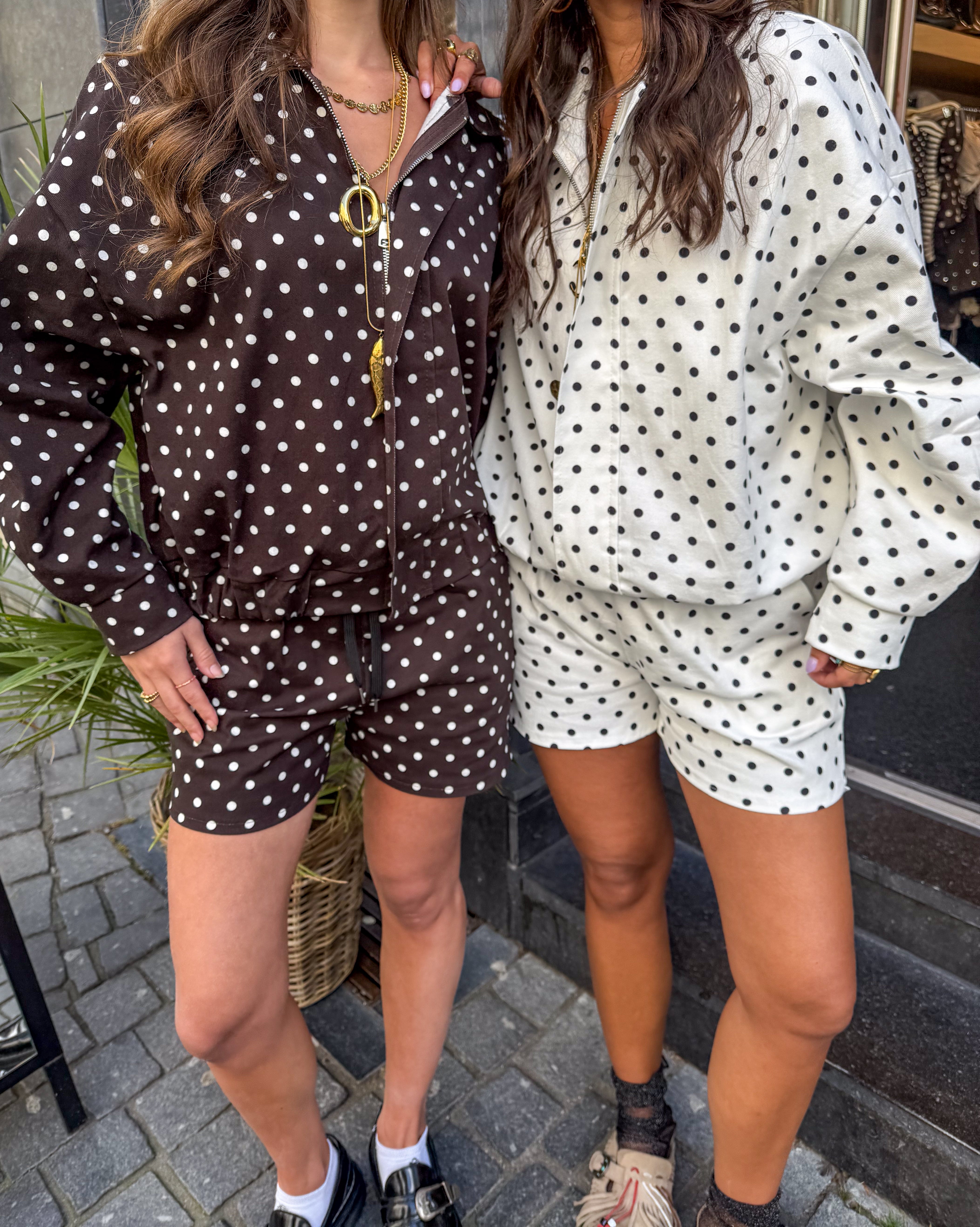 Downtown Dots Jacket White