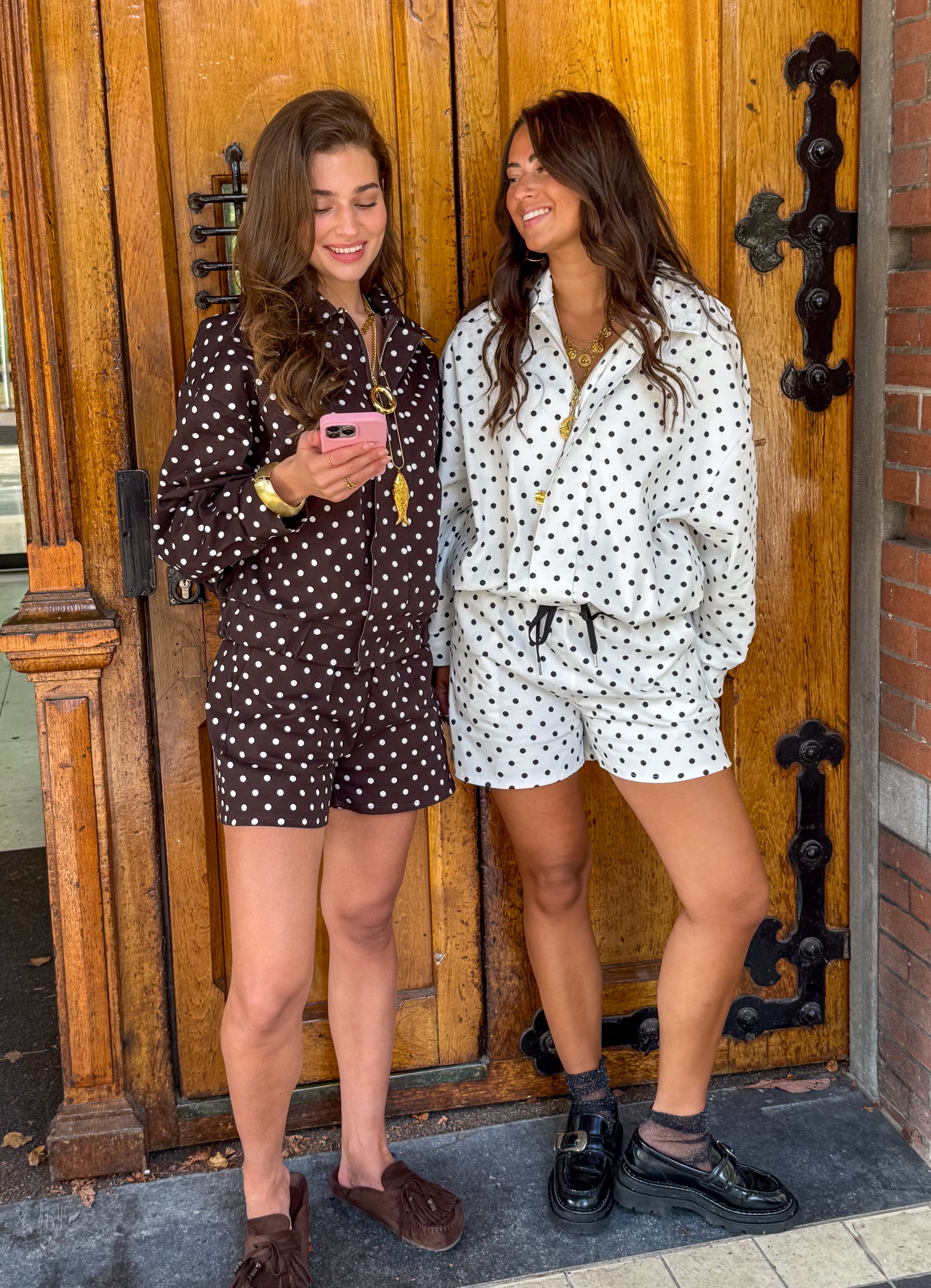 Downtown Dots Jacket White