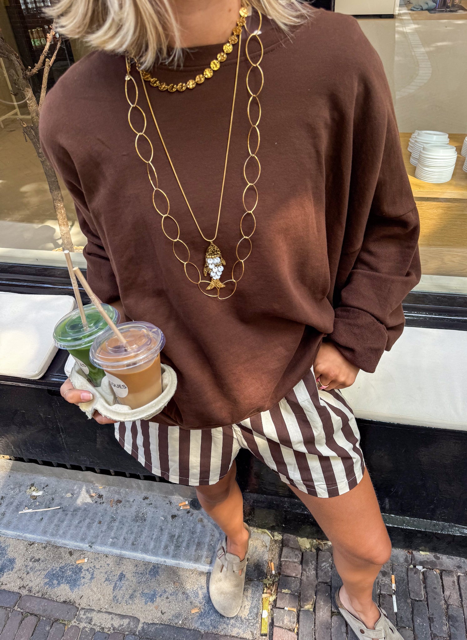 Drift Away Striped Shorts