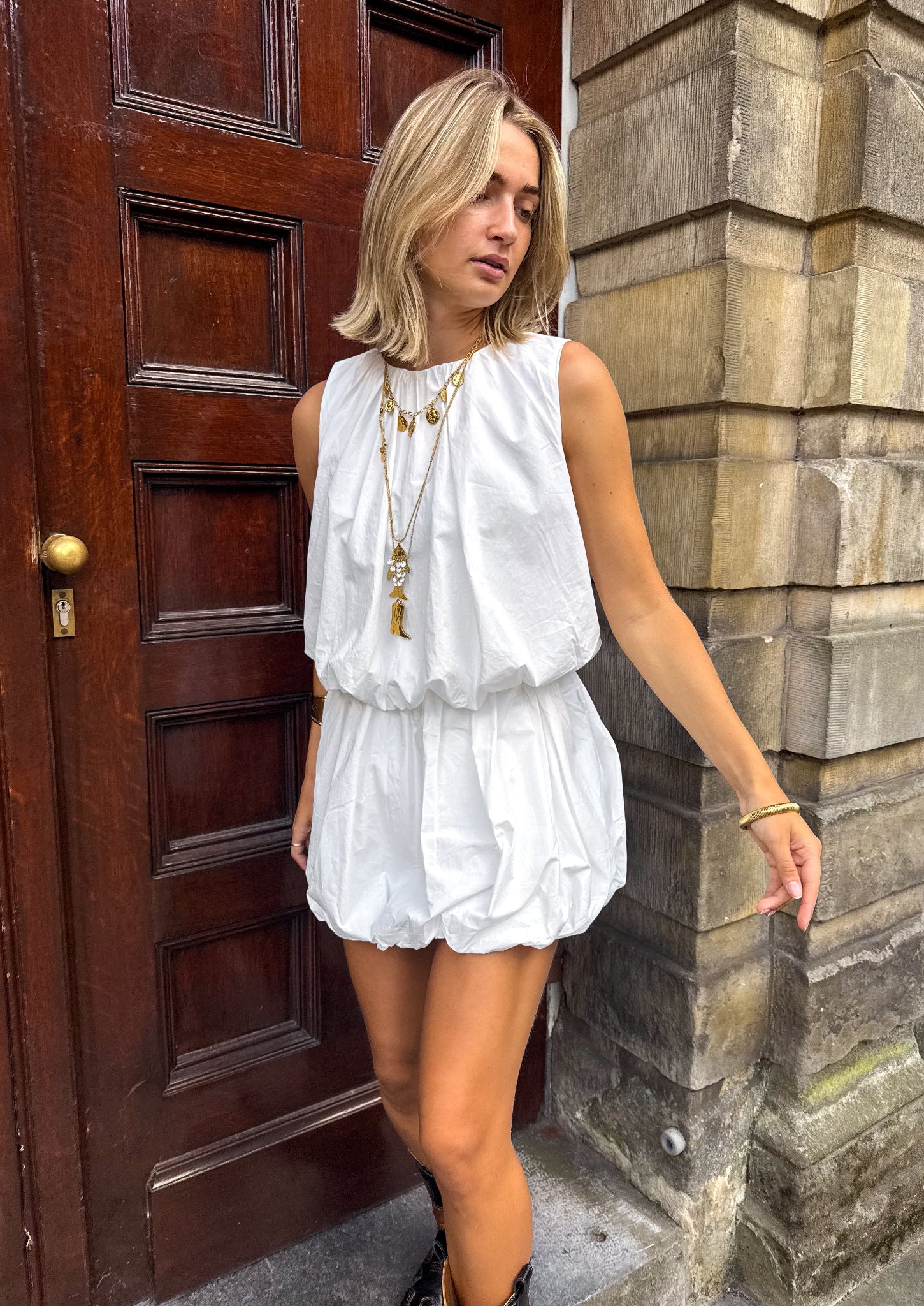 Dusty Halter Top White