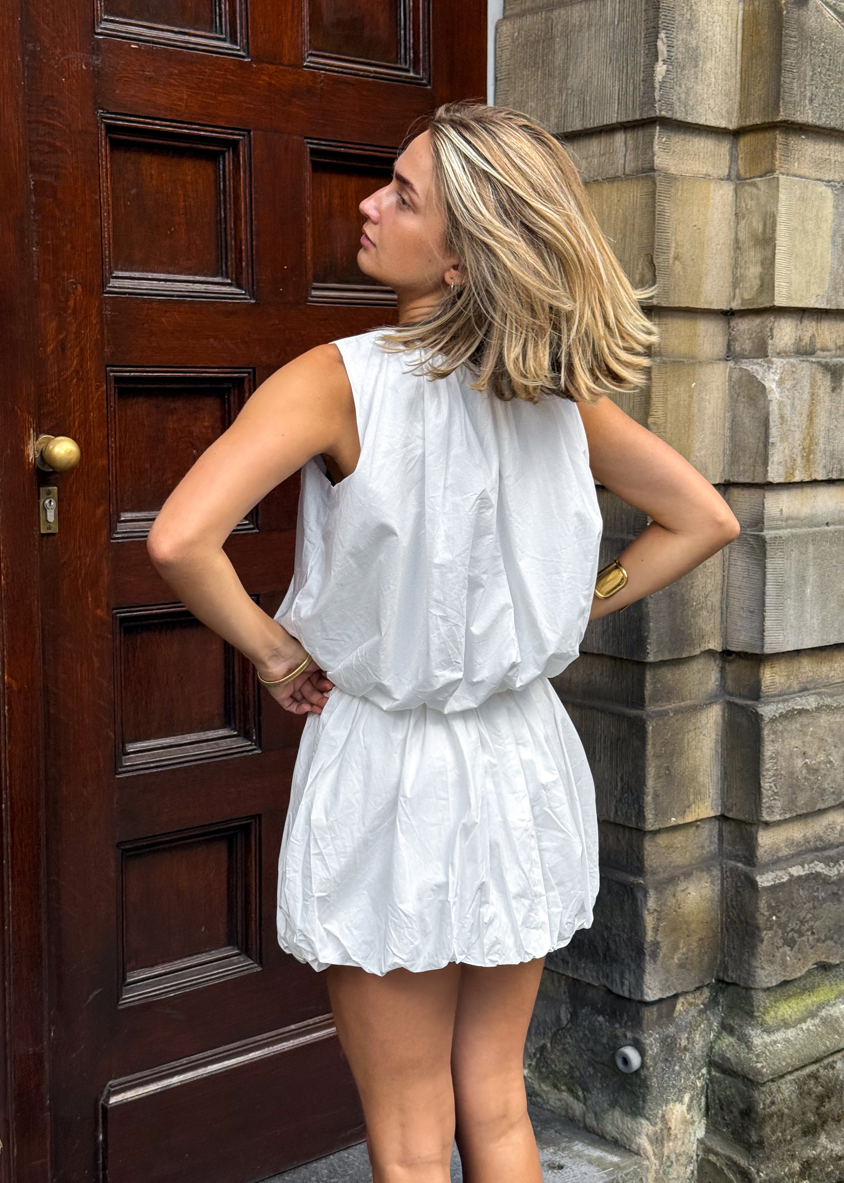 Dusty Balloon Skort White