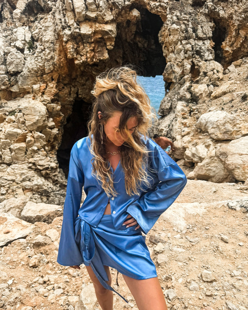 El Sol Skirt Skye Blue