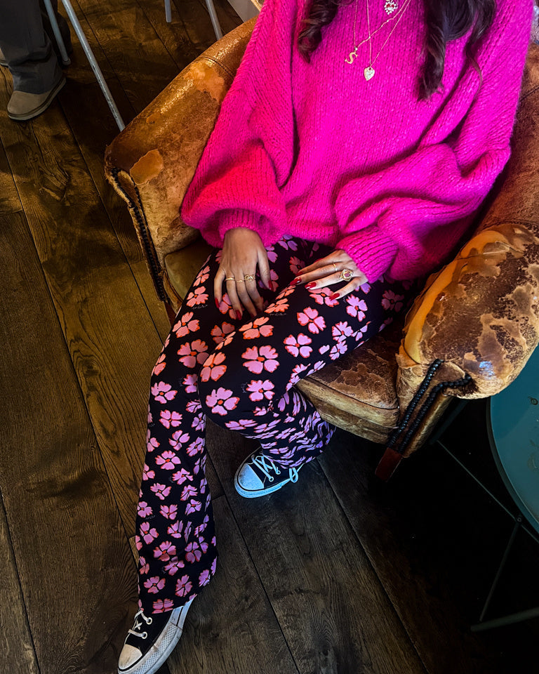 Lily Flared Pants Pink