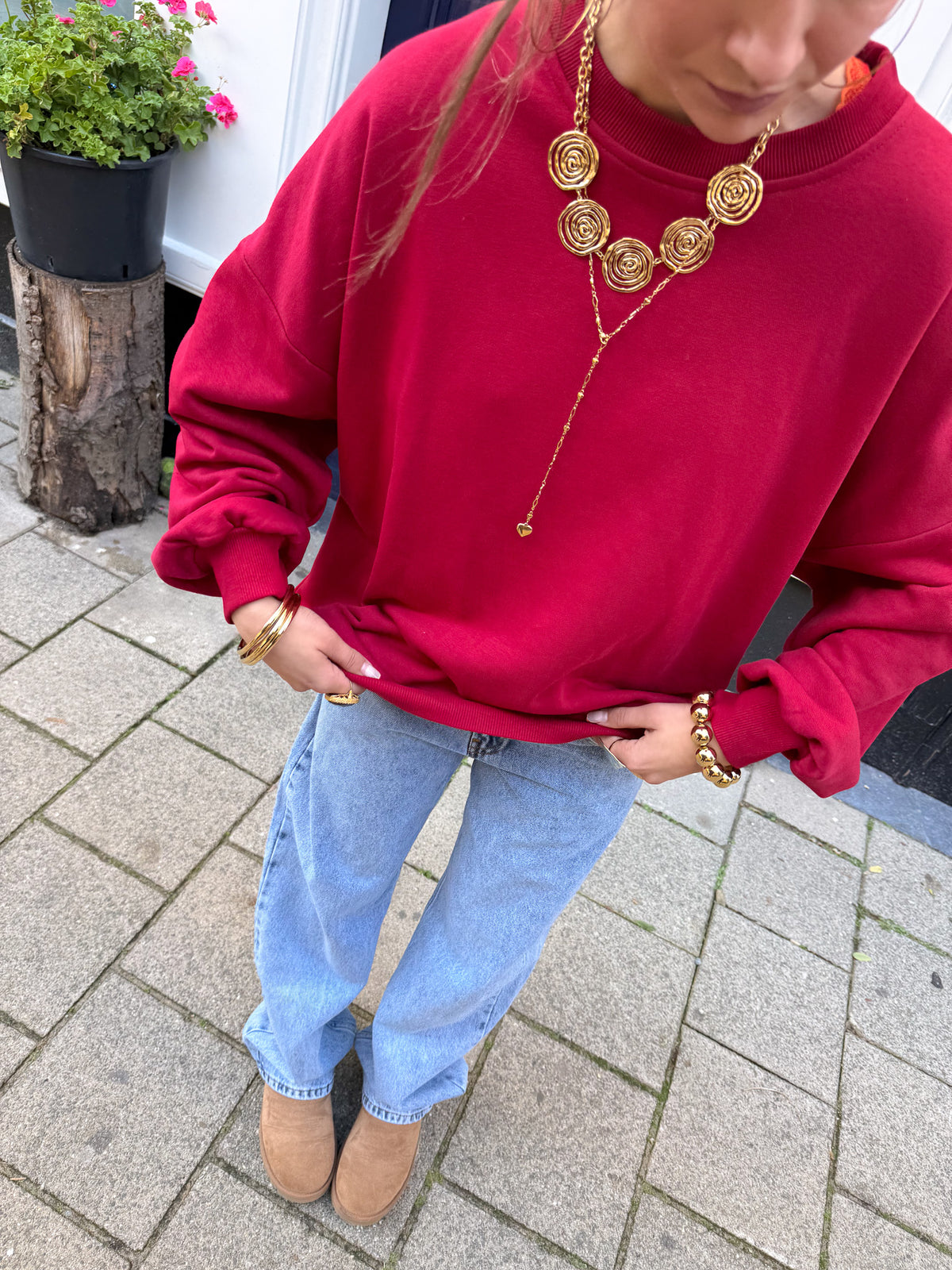 Ellie Sweater | Red
