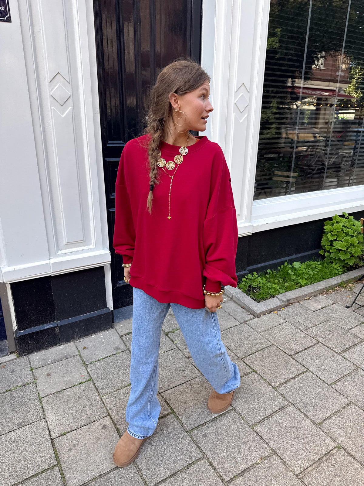 Ellie Sweater | Red