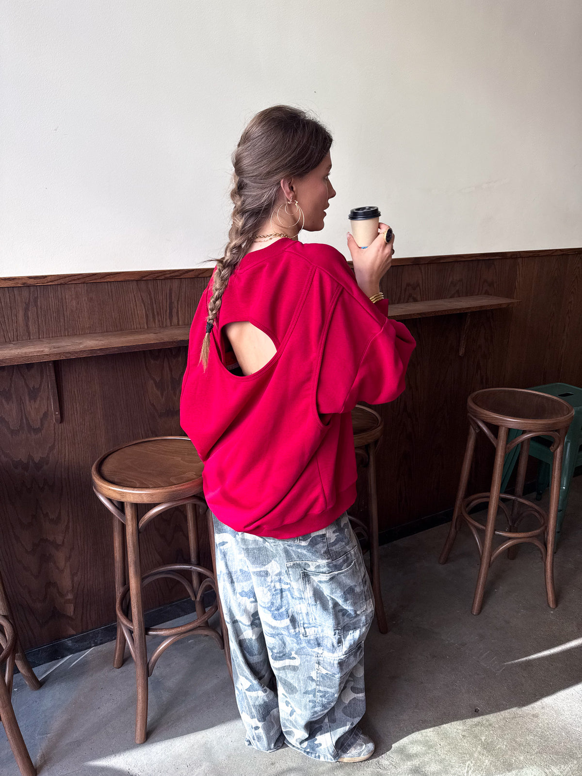 Ellie Sweater | Red