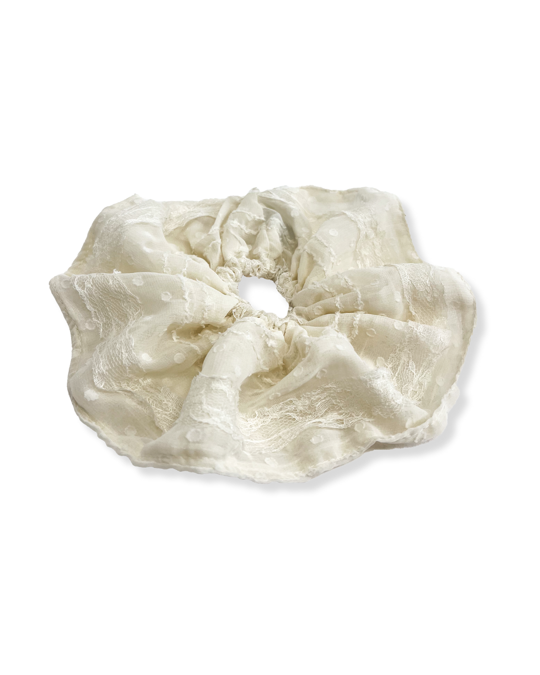 Fleur Scrunchie Off White