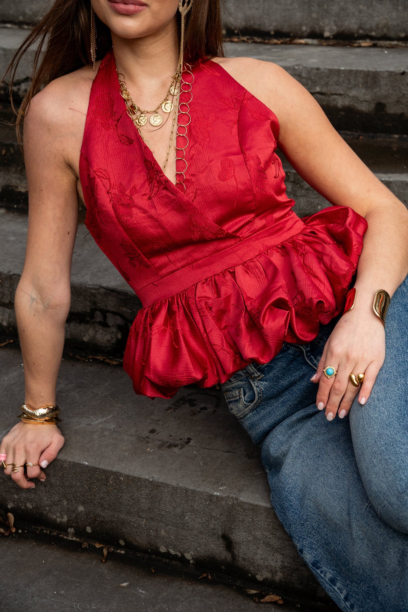 Flirty Friday Top Red